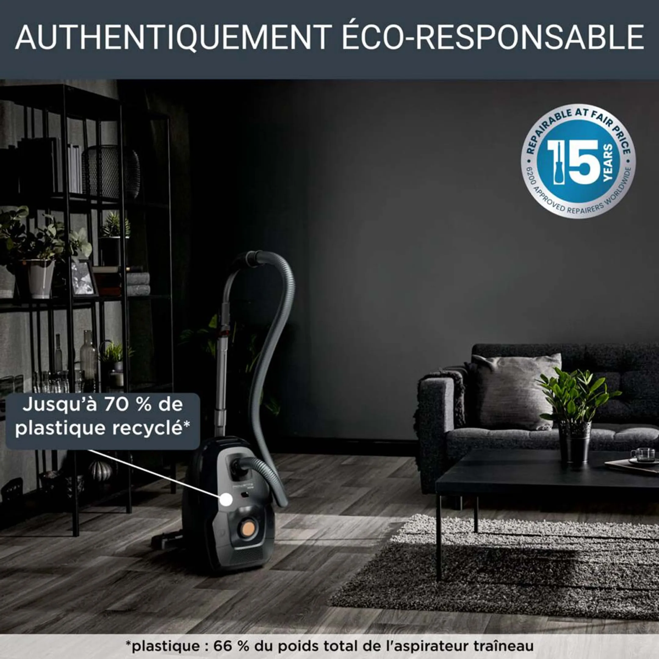 Rowenta Aspirateur avec sac GREEN FORCE EFFITECH ANIMAL YY5511FE image