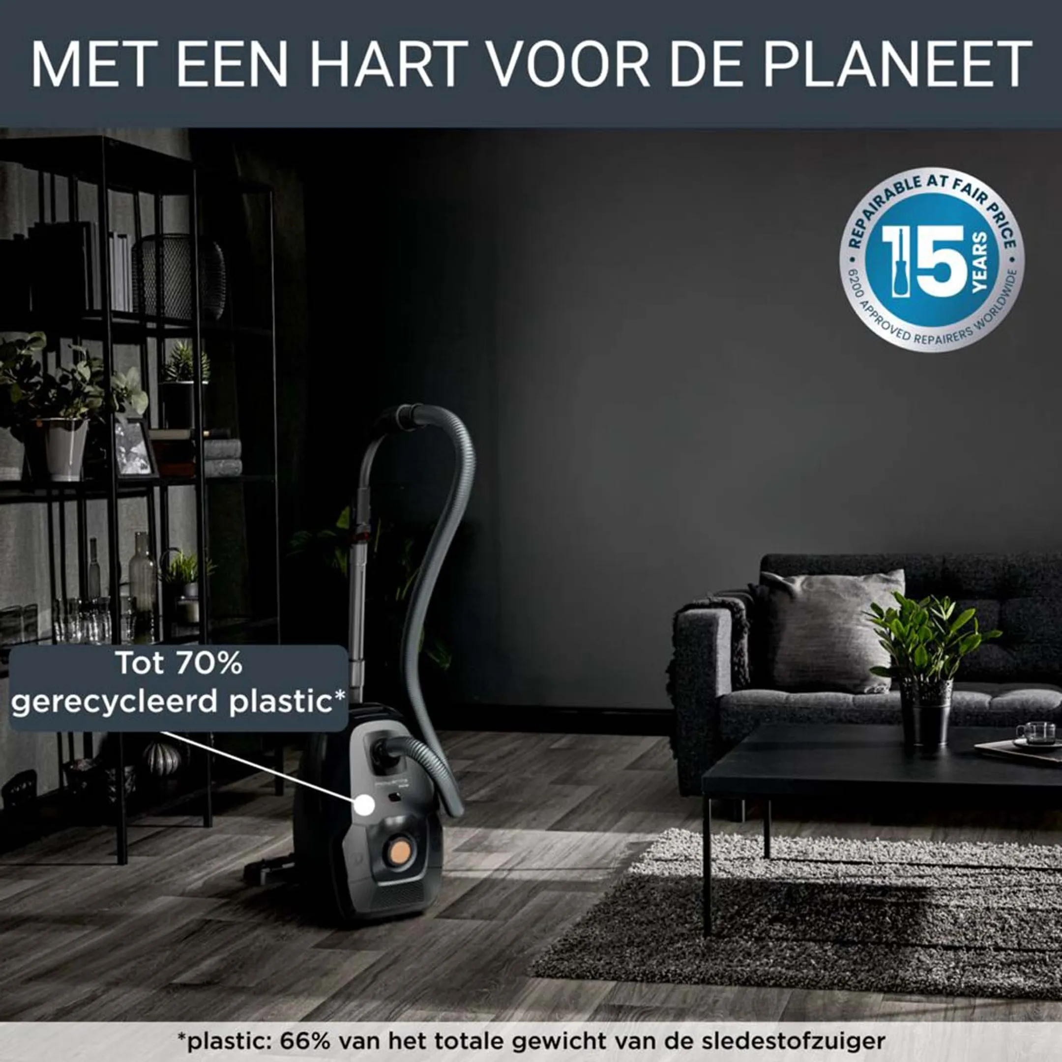 Rowenta Stofzuiger met zak GREEN FORCE EFFITECH ANIMAL YY5511FE image