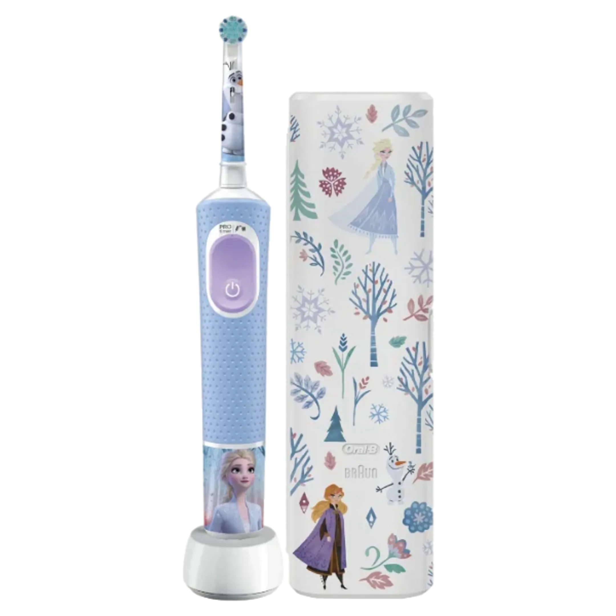 Oral-B Brosse à dents électrique Vitality Pro Kids Frozen + étui de voyage image