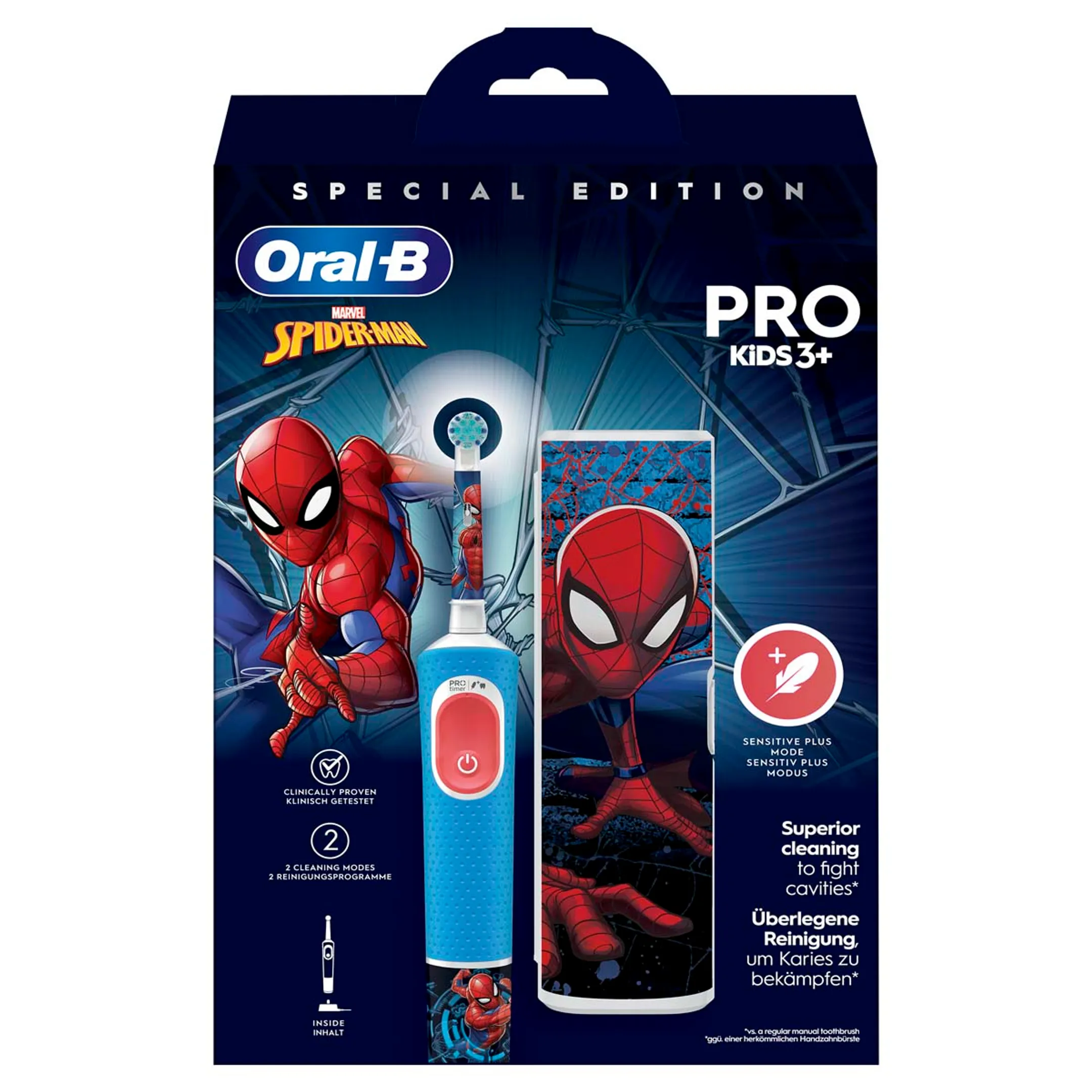 Oral-B Elektrische tandenborstel Vitality Pro Kids Spiderman + reisetui image