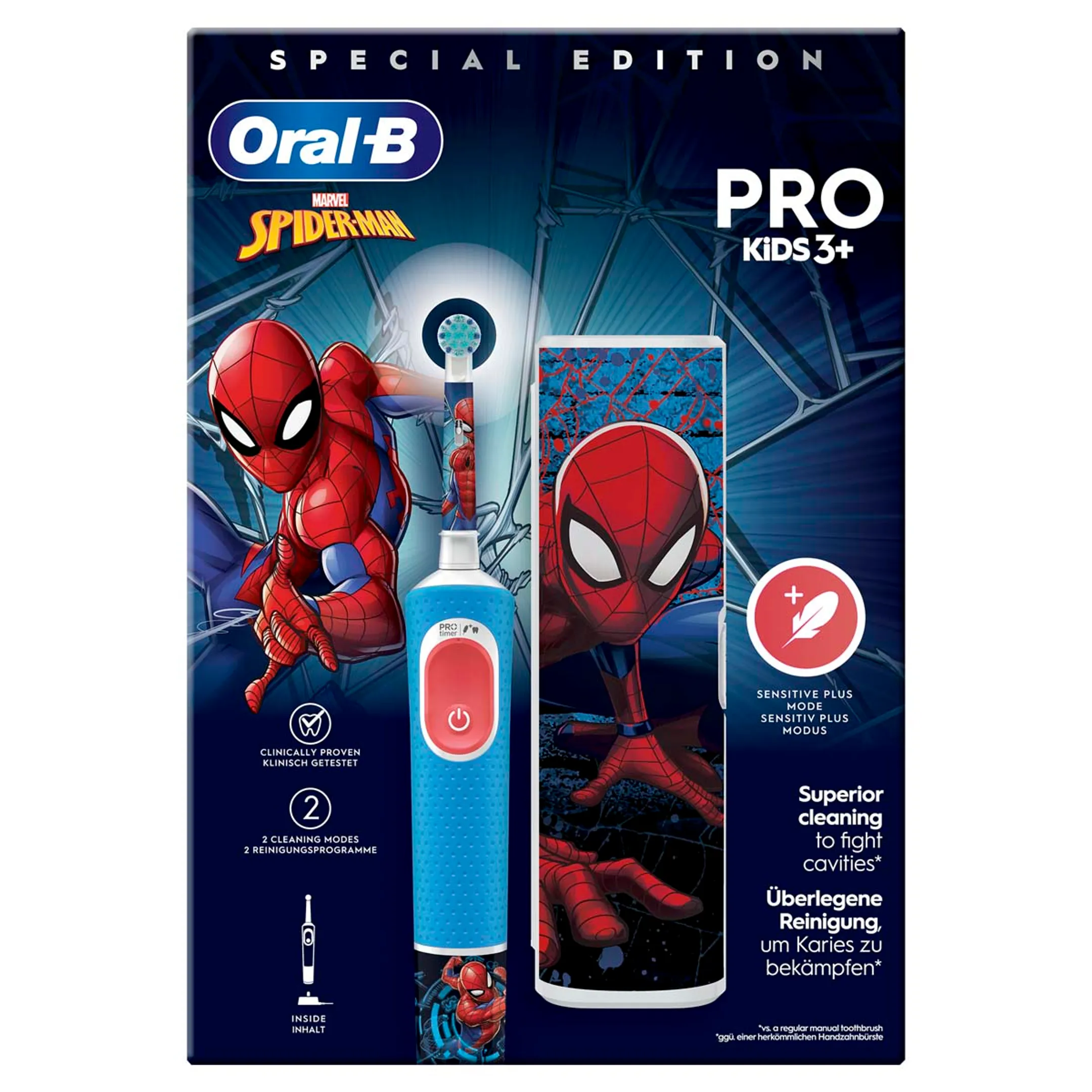 Oral-B Elektrische tandenborstel Vitality Pro Kids Spiderman + reisetui image