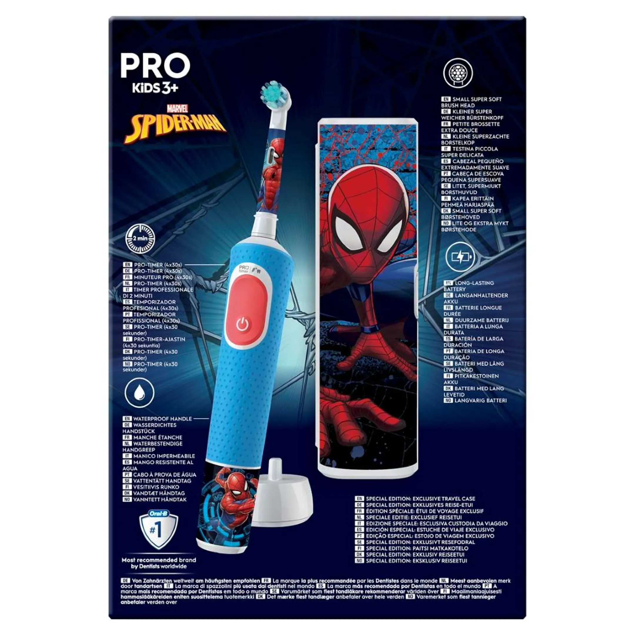 Oral-B Elektrische tandenborstel Vitality Pro Kids Spiderman + reisetui image
