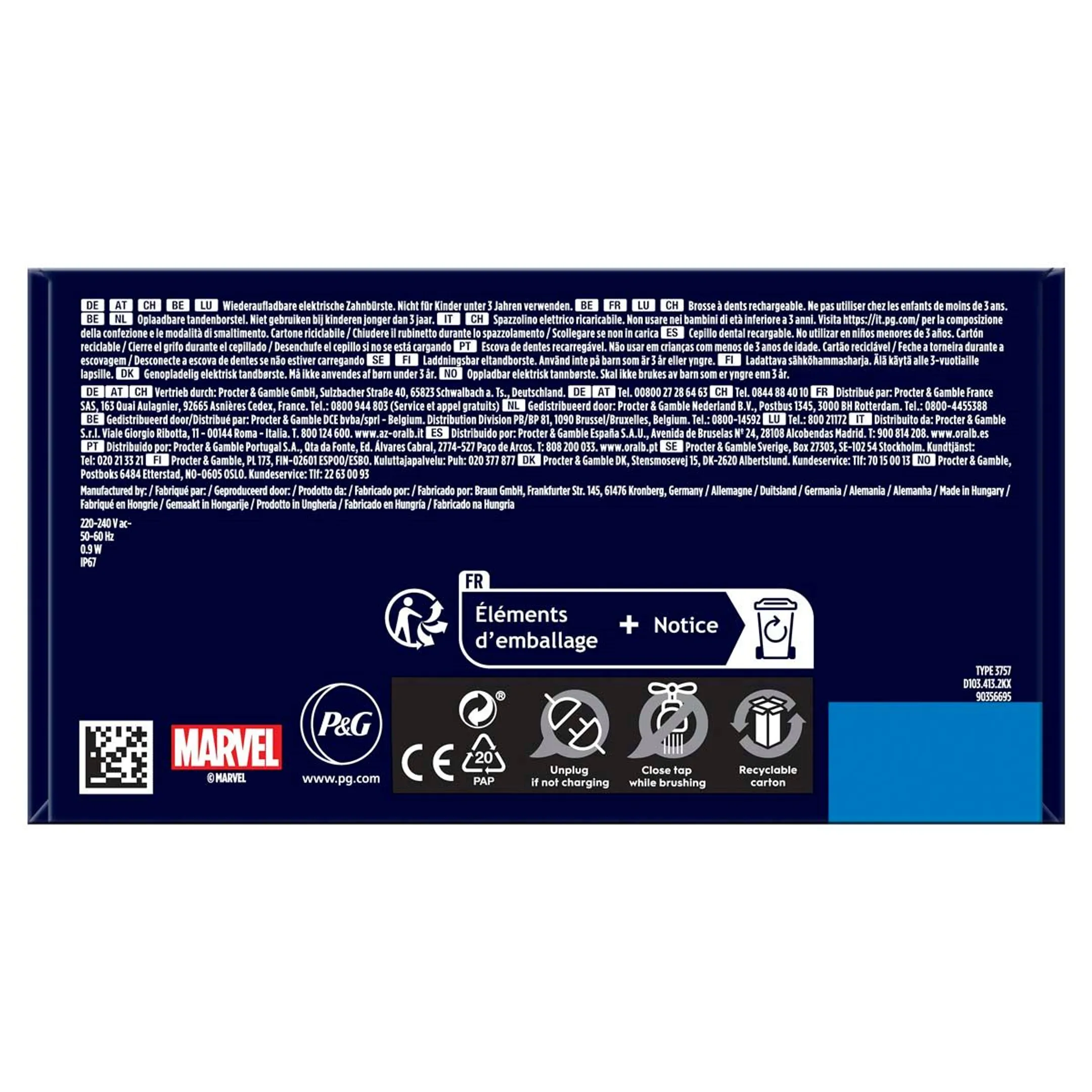 Oral-B Elektrische tandenborstel Vitality Pro Kids Spiderman + reisetui image