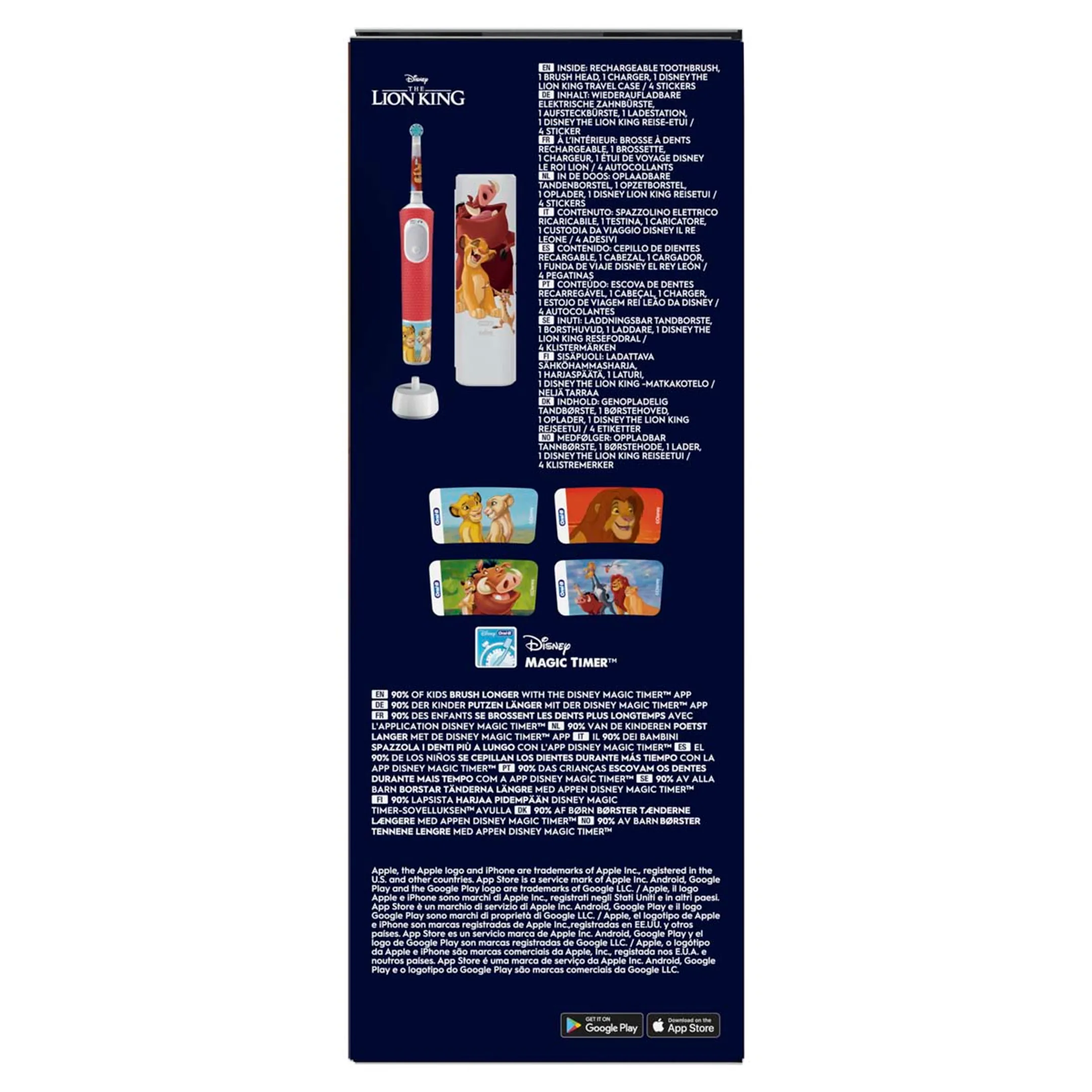 Oral-B Brosse à dents électrique Vitality Pro Kids Lion King + étui de voyage image