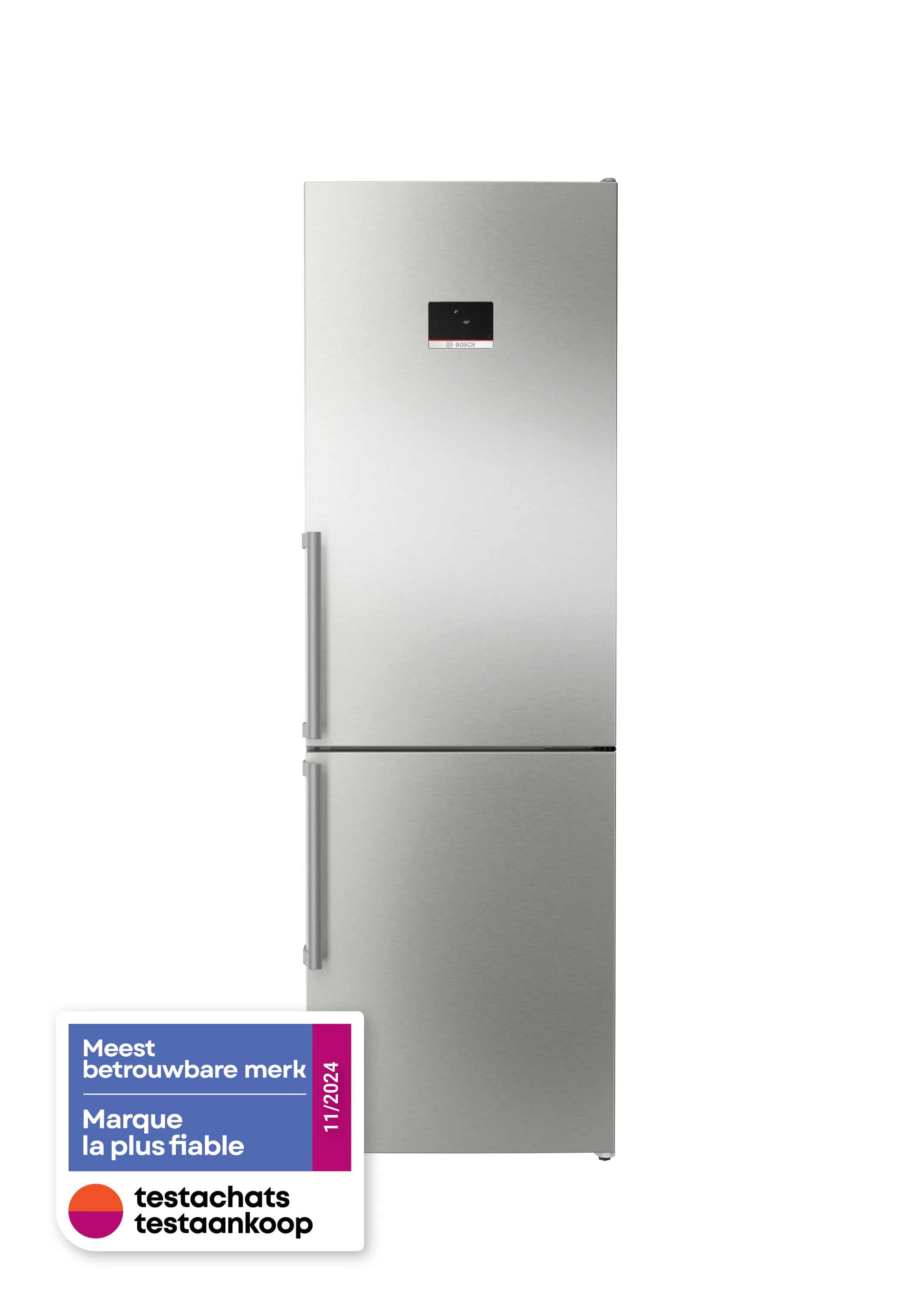 Bosch Frigo avec congélateur KGN367ICT Serie 4 Total No-frost 186 cm image