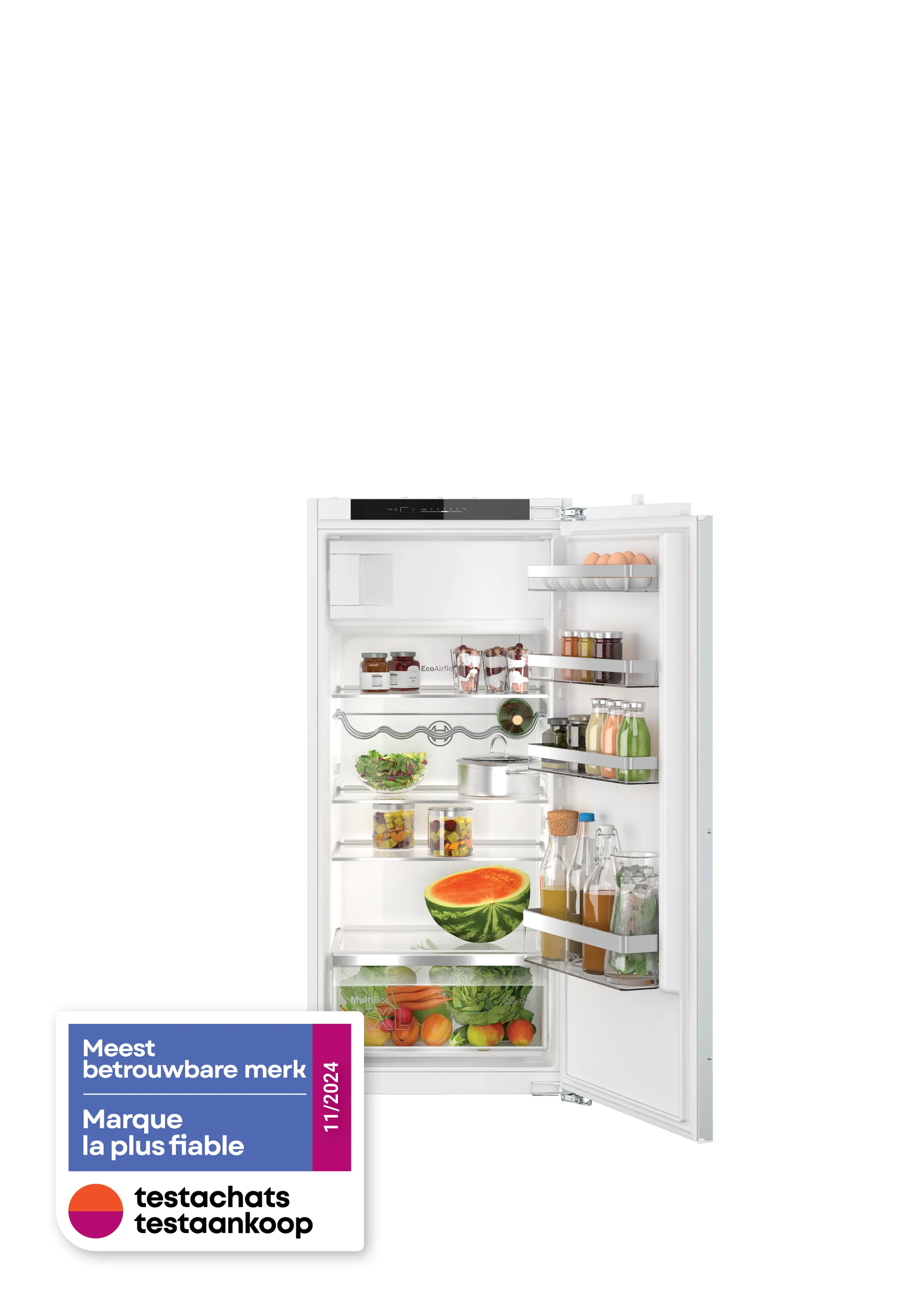 Bosch Inbouw koelkast KIL42VFE0 Serie 4 SuperCooling 122 cm image