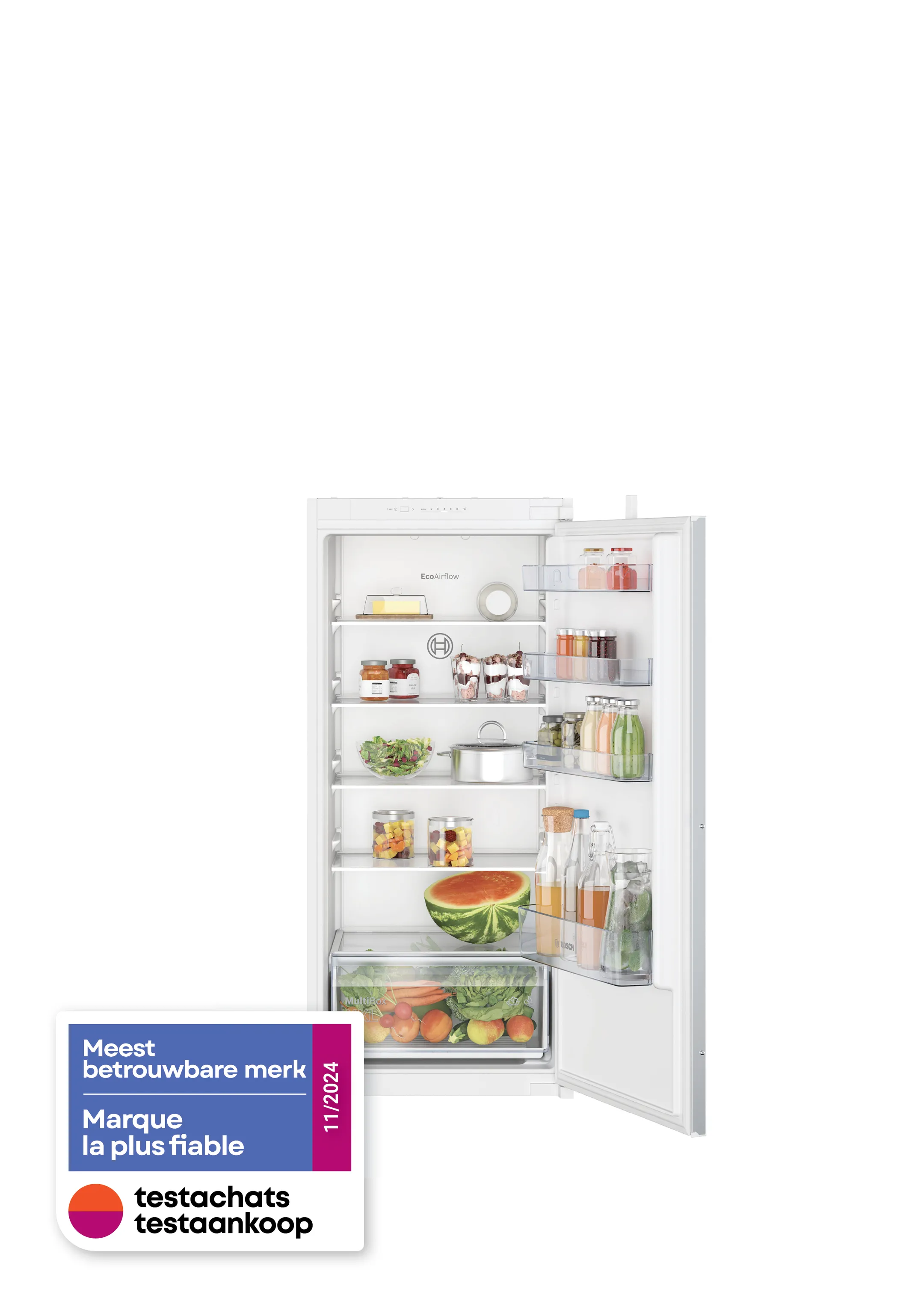 Bosch Inbouw koelkast KIR41NSE0 Serie 2 SuperCooling 122 cm image