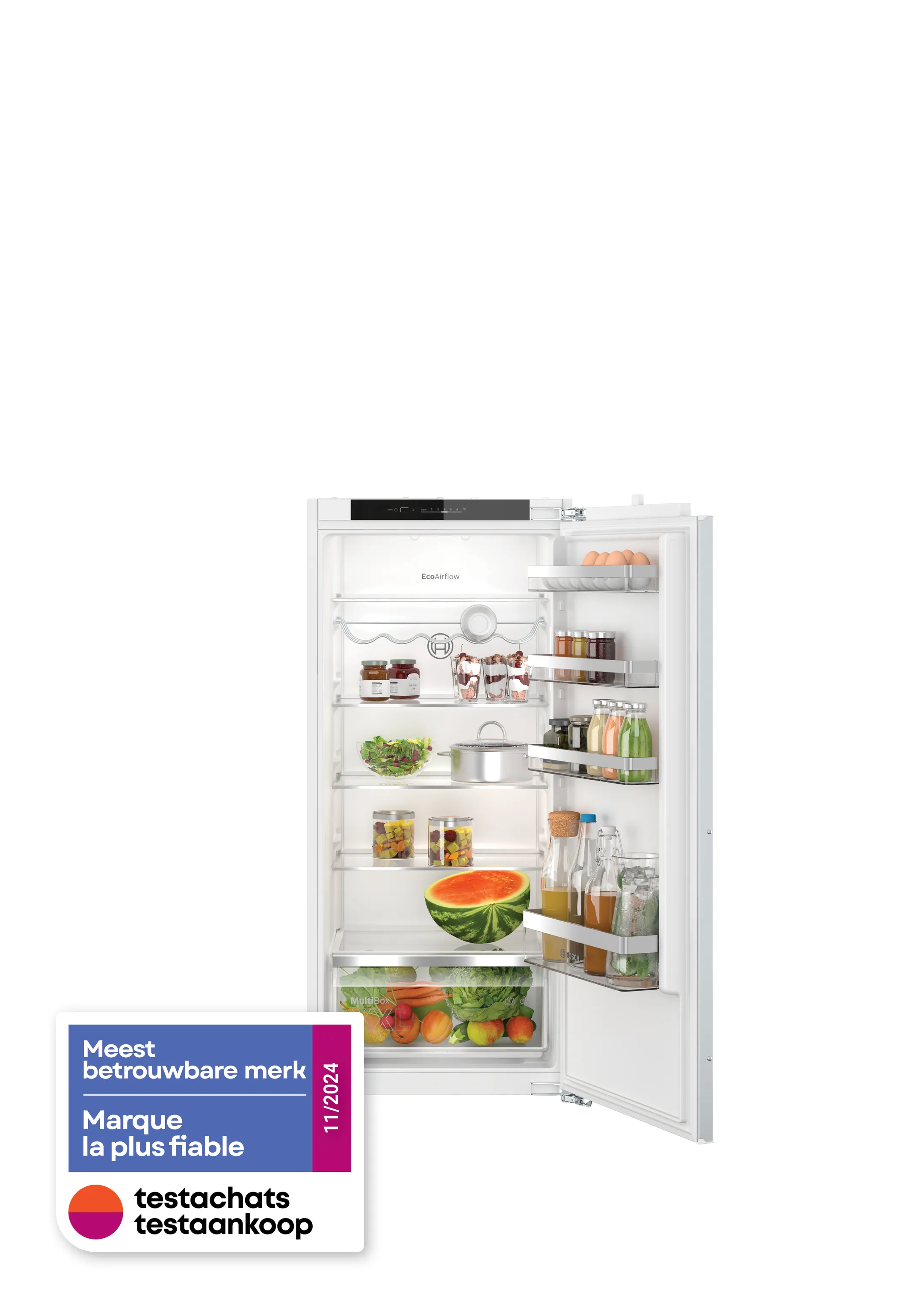 Bosch Inbouw koelkast KIR41VFE0 Serie 4 SuperCooling 122 cm image