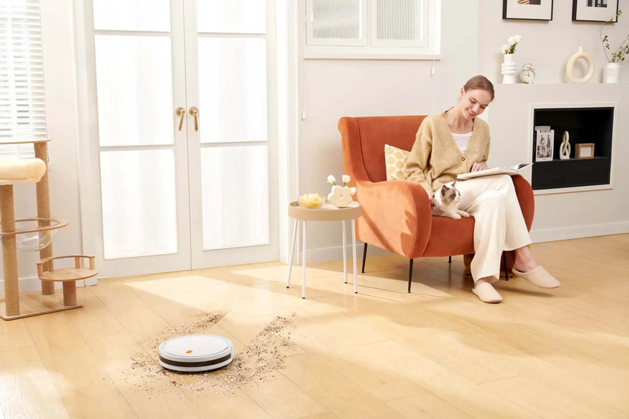 Xiaomi Aspirateur robot 2en1 E5 Blanc image