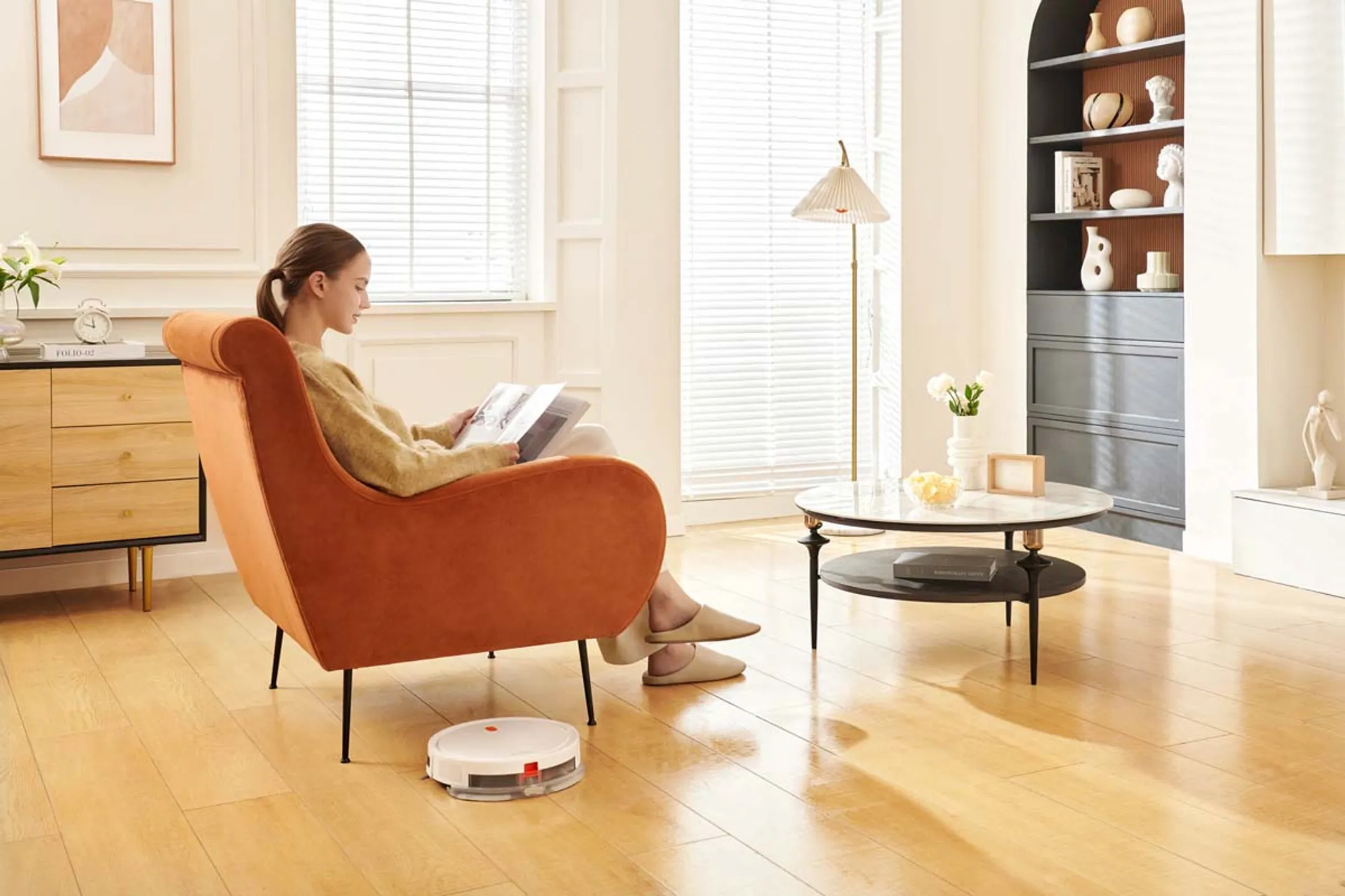 Xiaomi Aspirateur robot 2en1 E5 Blanc image