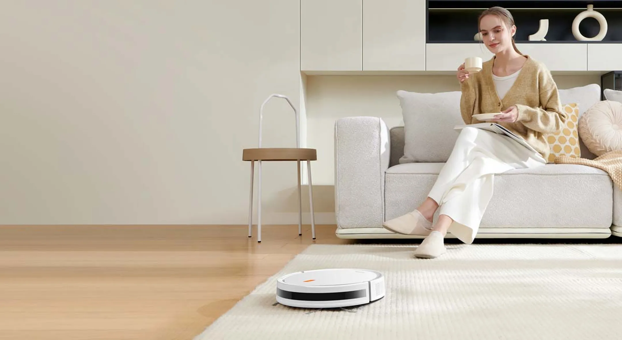 Xiaomi Aspirateur robot 2en1 E5 Blanc image