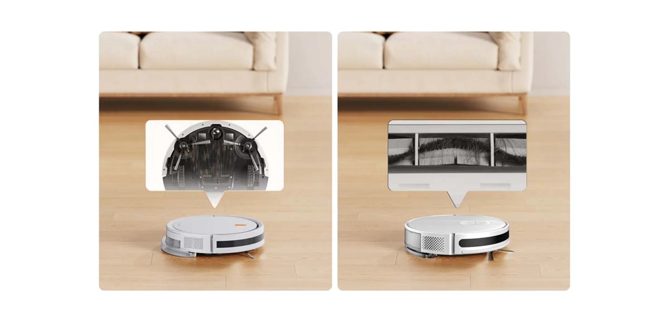 Xiaomi Aspirateur robot 2en1 E5 Blanc image