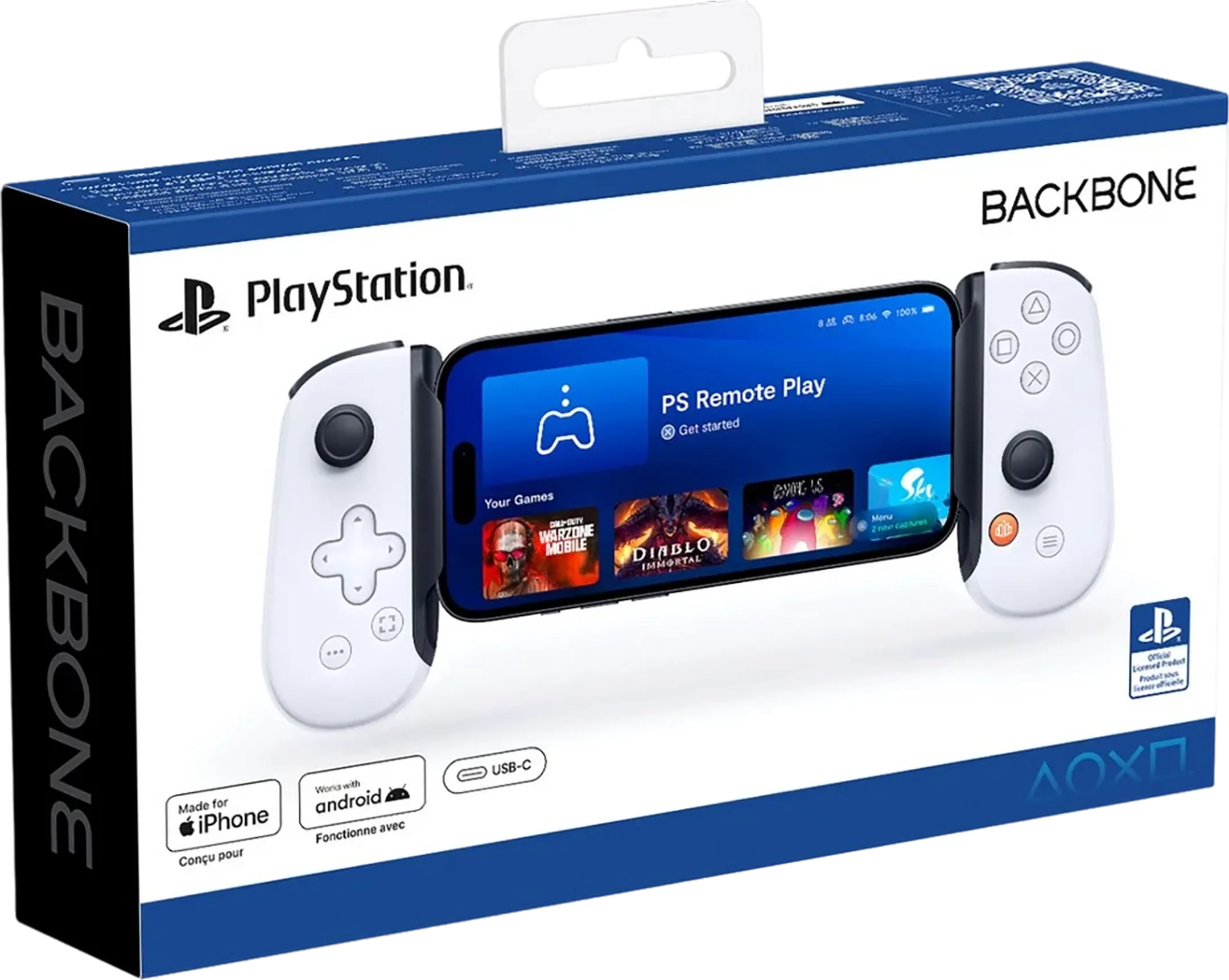 Backbone One PlayStation-editie (USB-C) Controller voor iPhone 15/16 en Android - Wit (2e gen) image