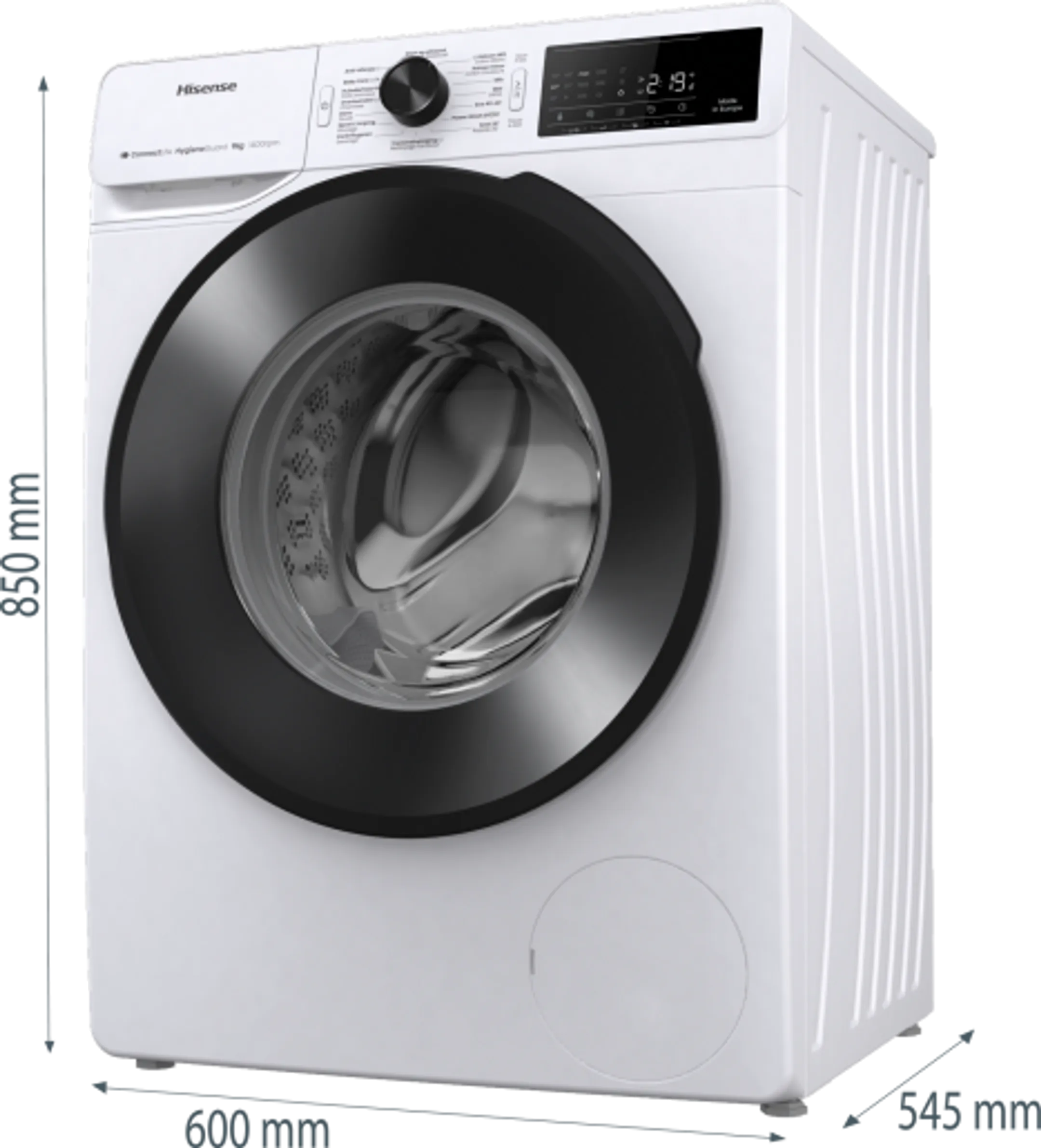 Hisense Machine à laver WF3V943BW/BLX image