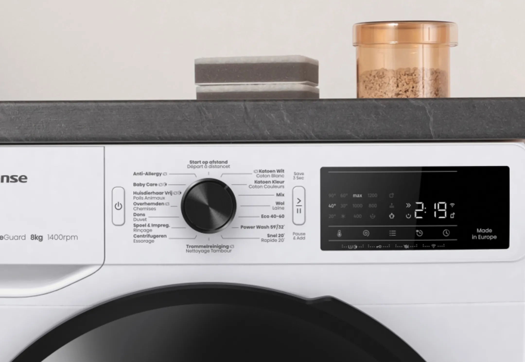 Hisense Machine à laver WF3V943BW/BLX image