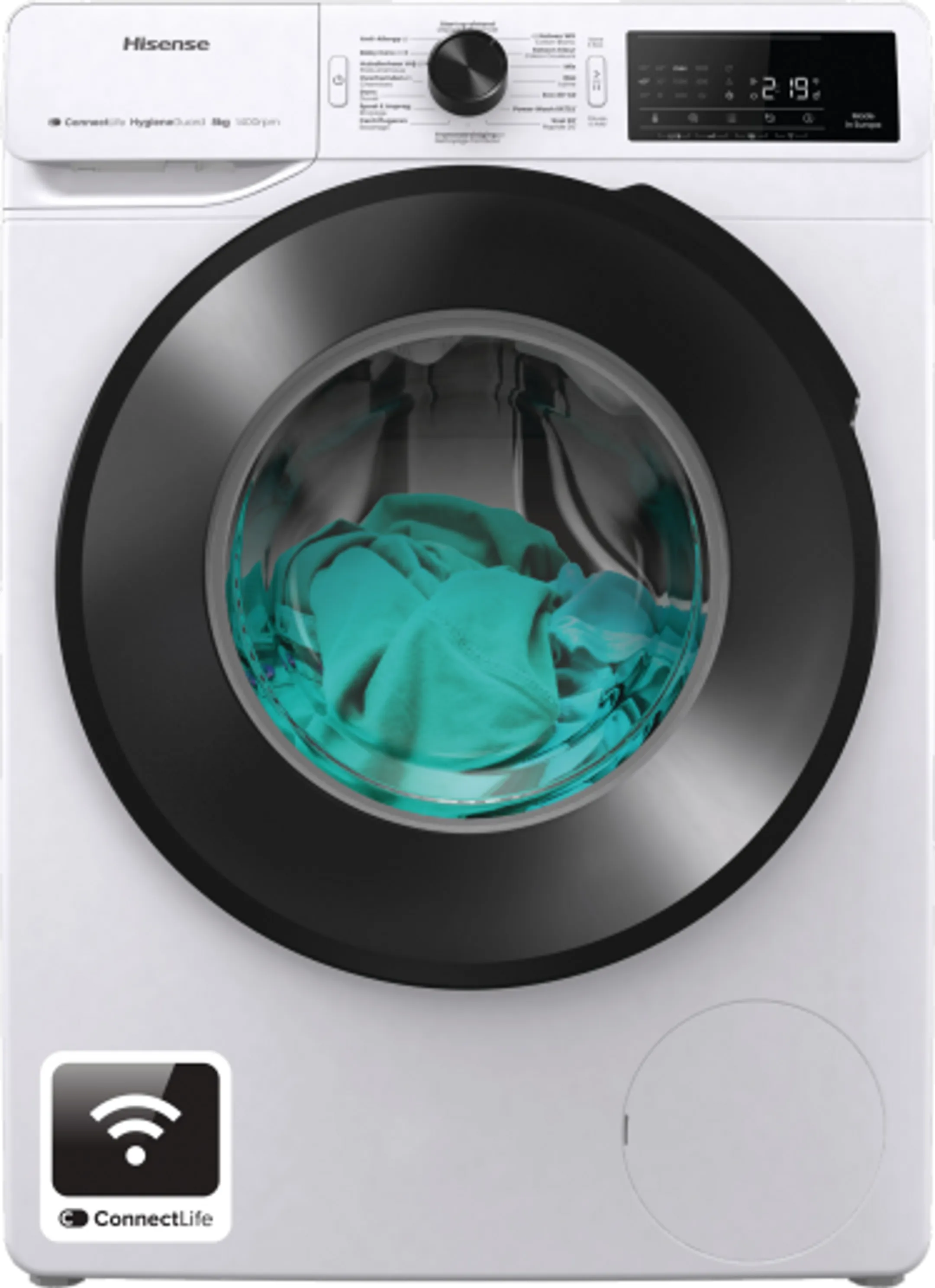 Hisense Wasmachine WF3V843BW/BLX image