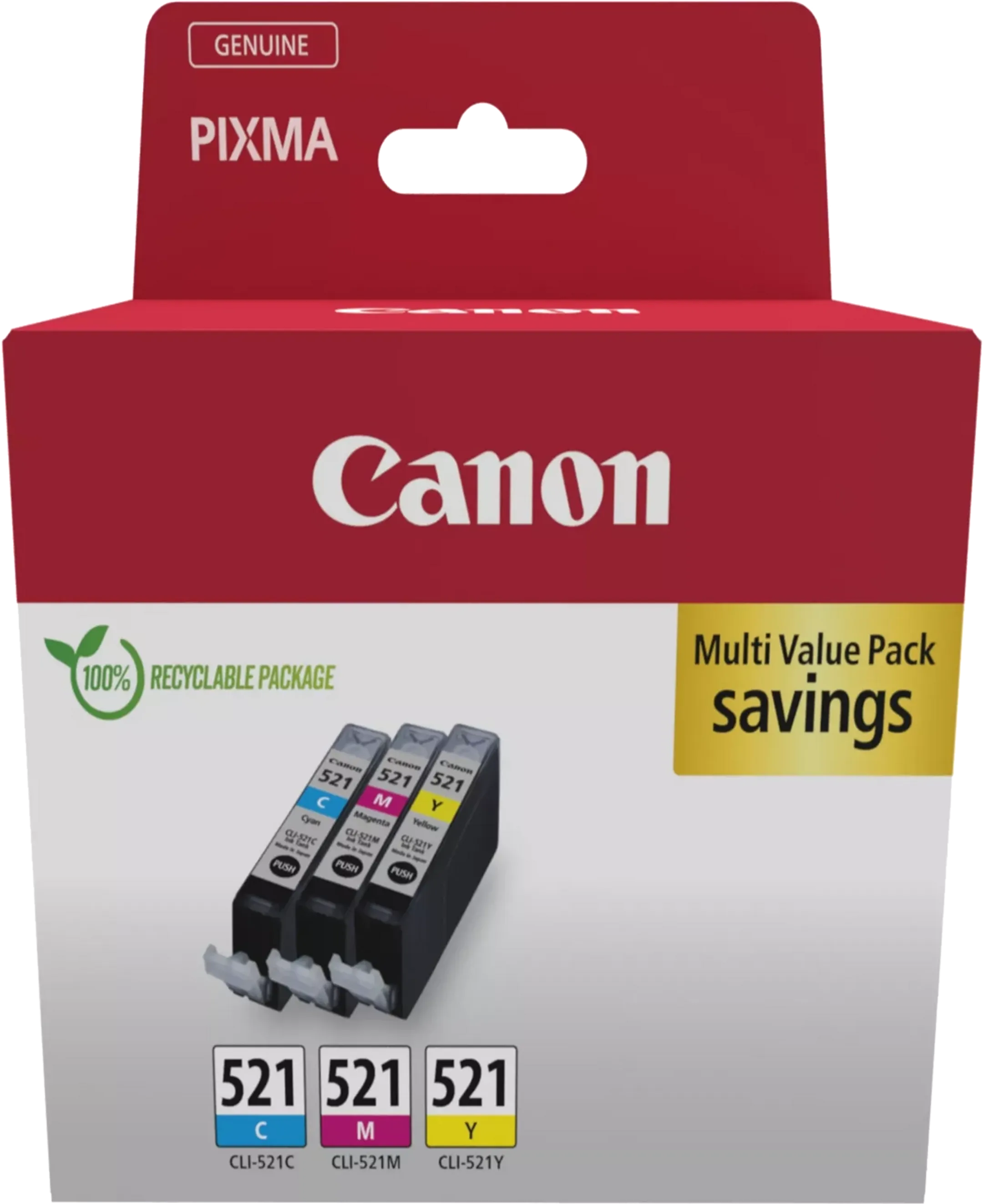 Multipack CLI-521 - 3 couleurs