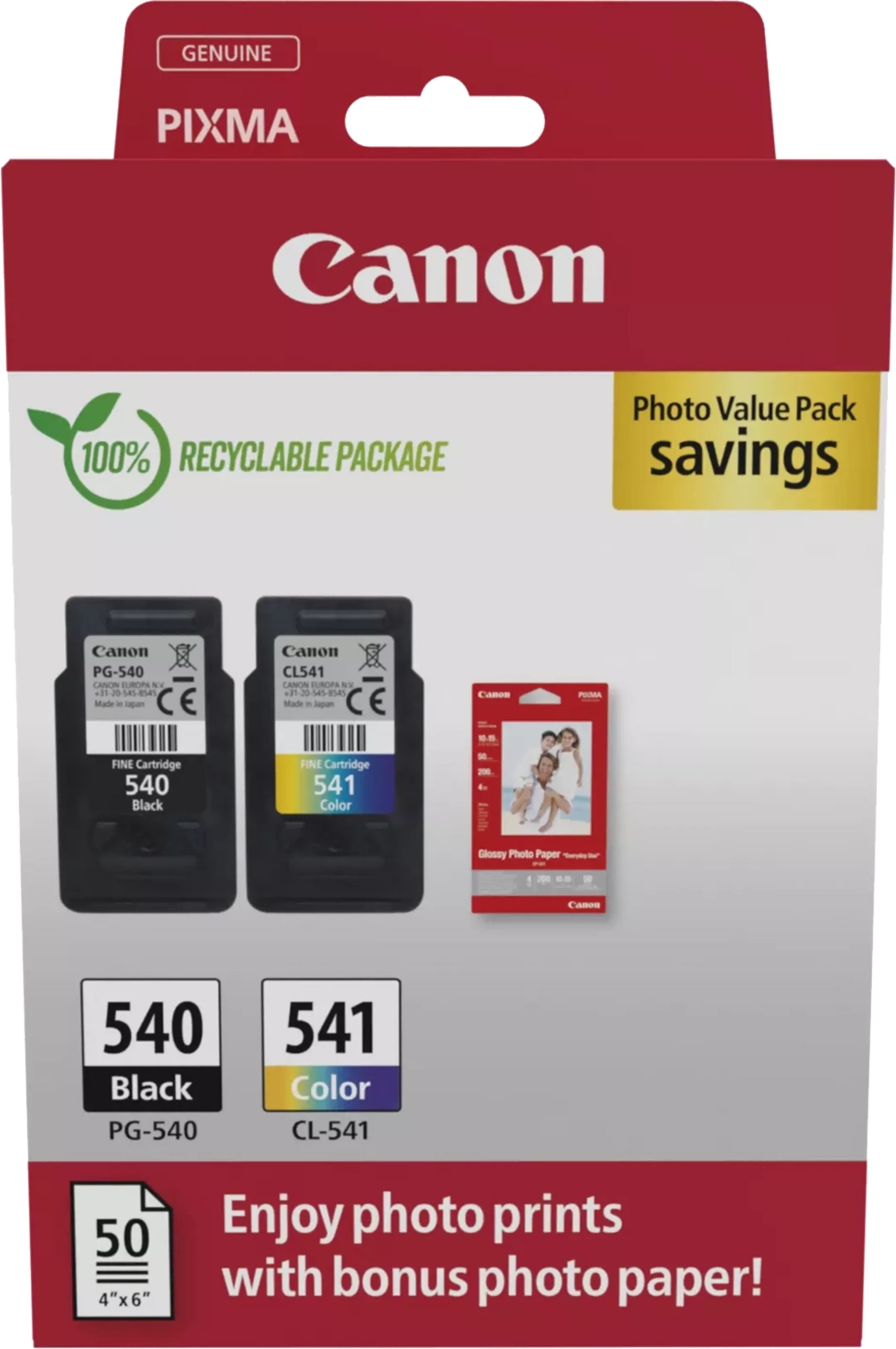 Canon PG-540/CL-541 + fotopapier (valuepack) image