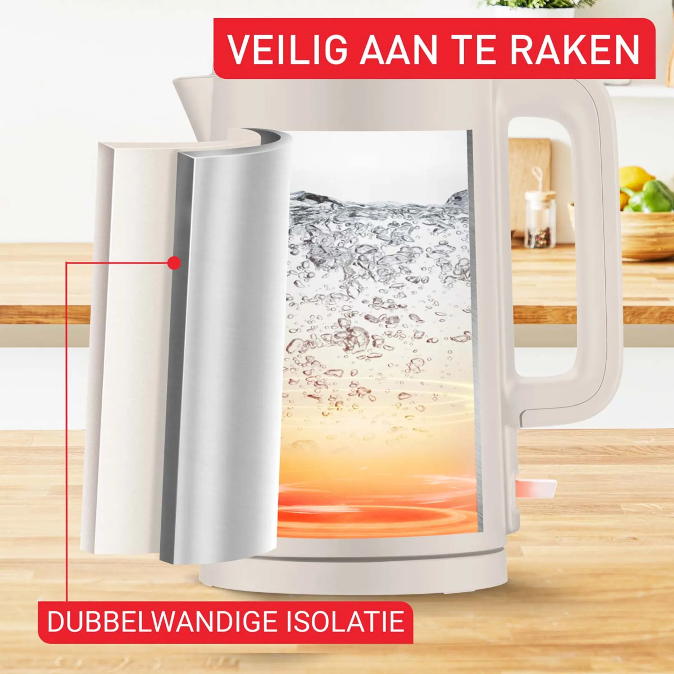 Tefal Waterkoker Thermo Protect KO140BEO image