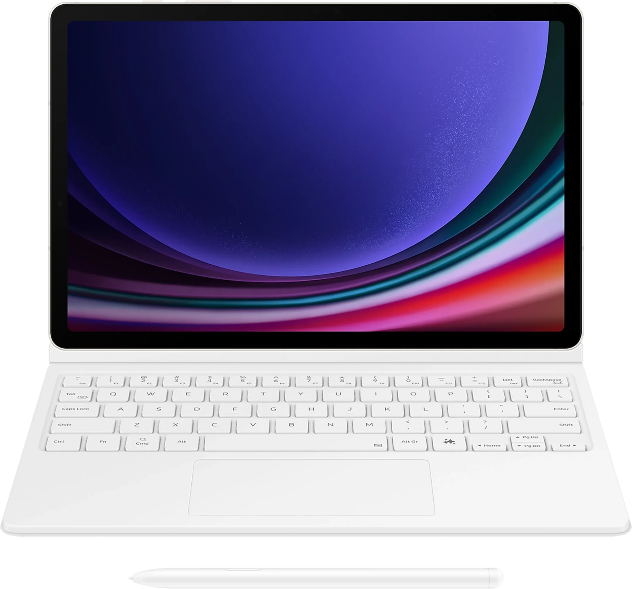 Galaxy Tab S10 FE/S9/S9 FE Book Cover Keyboard AZERTY - Wit