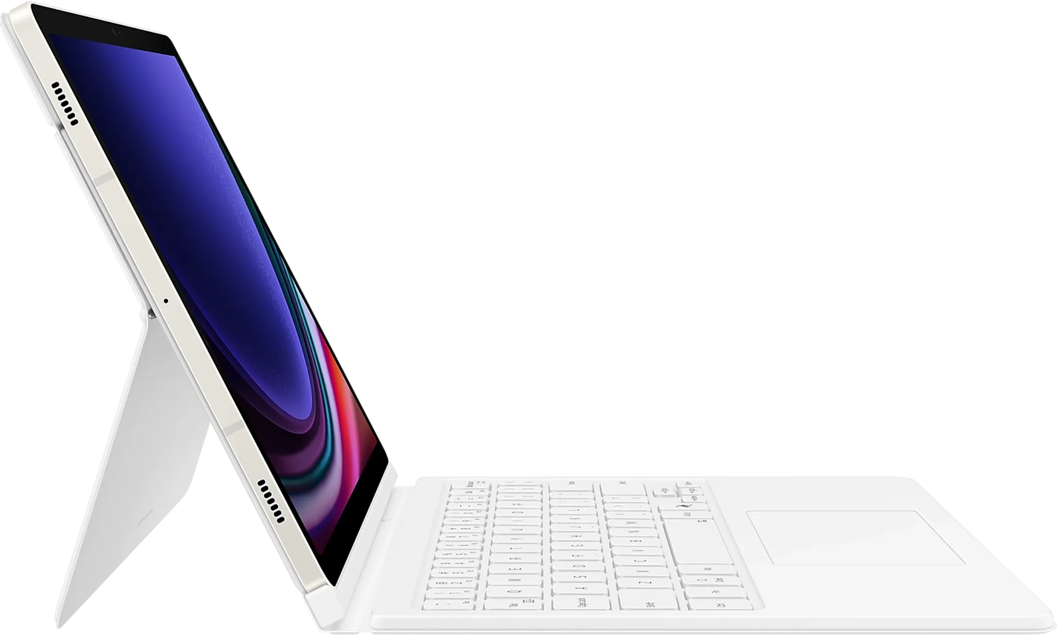 Samsung Galaxy Tab S10 FE/S9/S9 FE Book Cover Keyboard AZERTY - Wit image