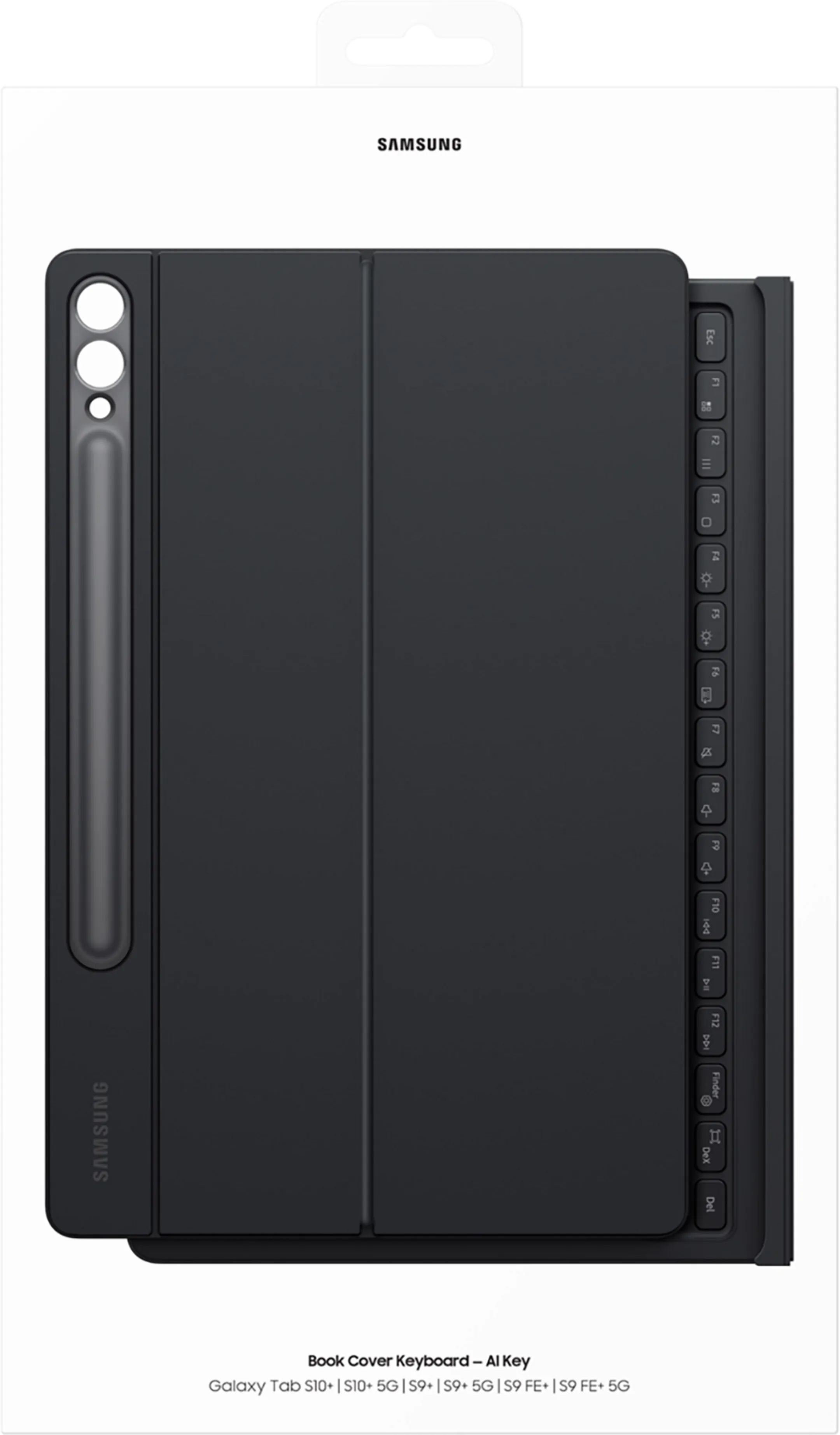 Samsung Galaxy Tab S10+/S9+/S9 FE+ AI Book Cover Keyboard AZERTY - Noir image