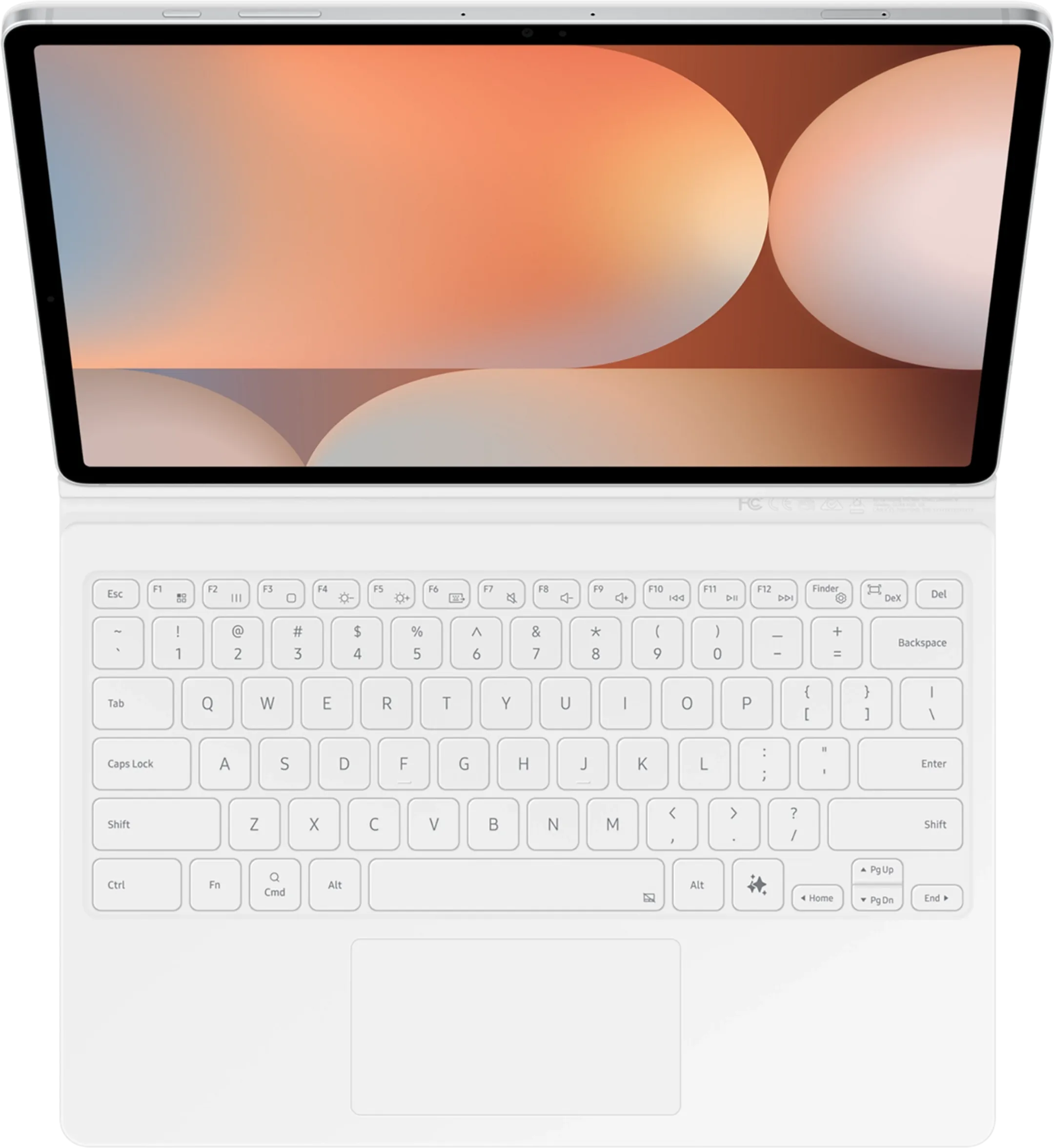 Samsung Galaxy Tab S10+/S9+/S9 FE+ AI Book Cover Keyboard AZERTY - Blanc image