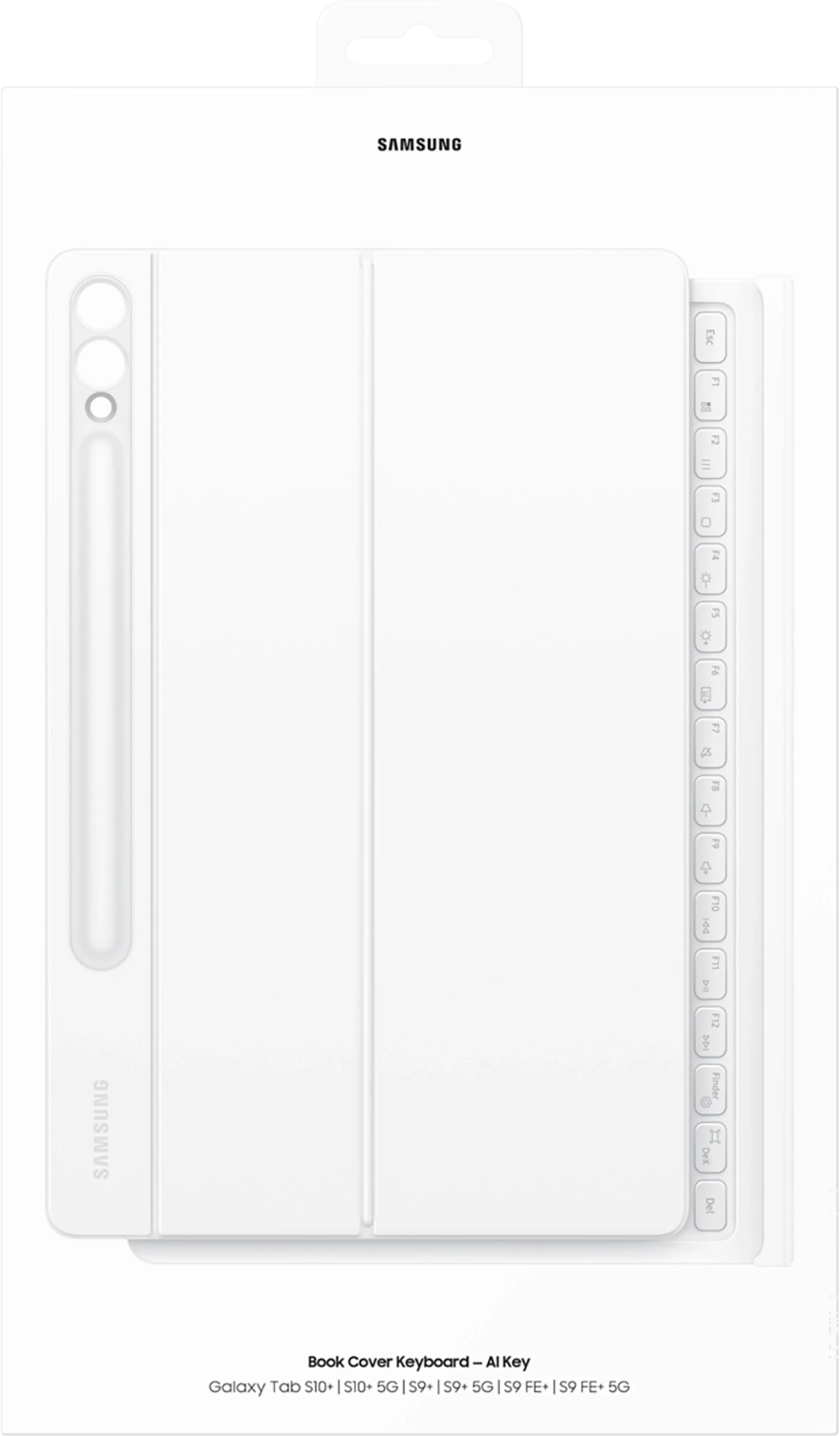 Samsung Galaxy Tab S10+/S9+/S9 FE+ AI Book Cover Keyboard AZERTY - Blanc image