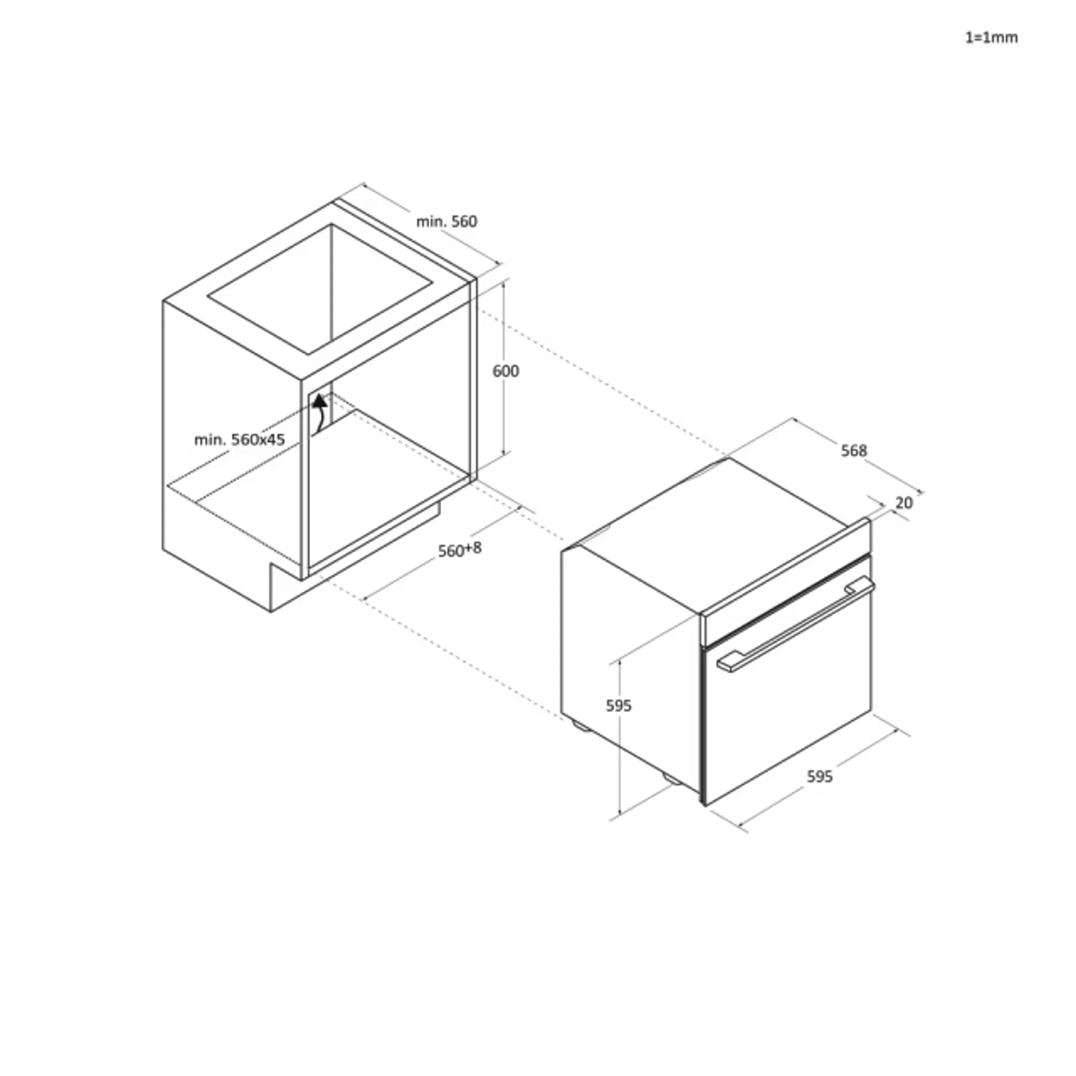 Haier Four encastrable H6 ID46R5YTB Bionic vision Connected image