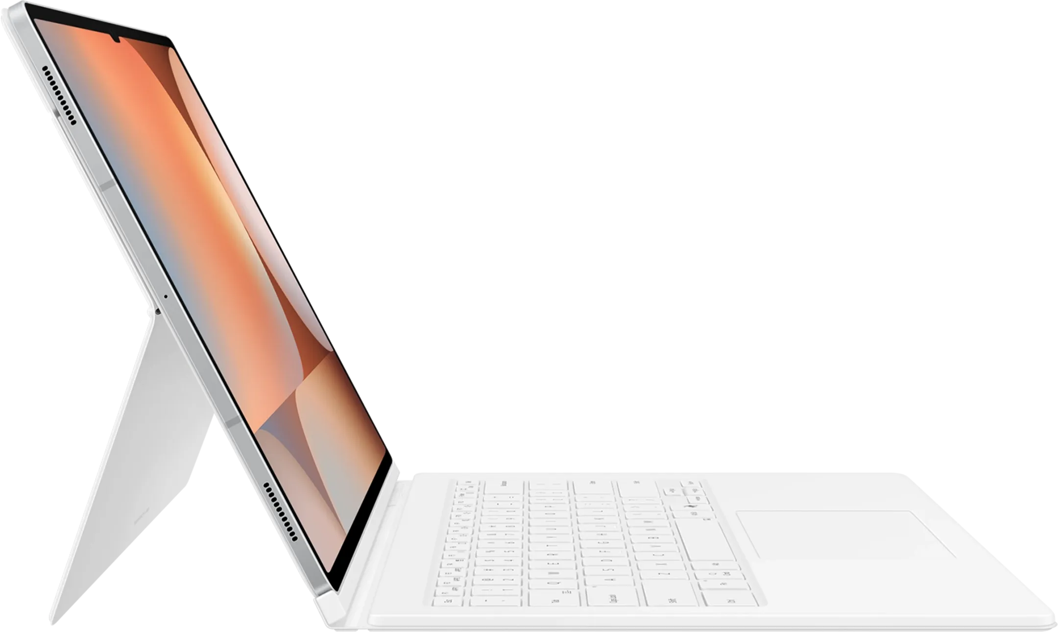 Samsung Galaxy Tab S10 Ultra/S9 Ultra AI Book Cover Keyboard AZERTY - Blanc image