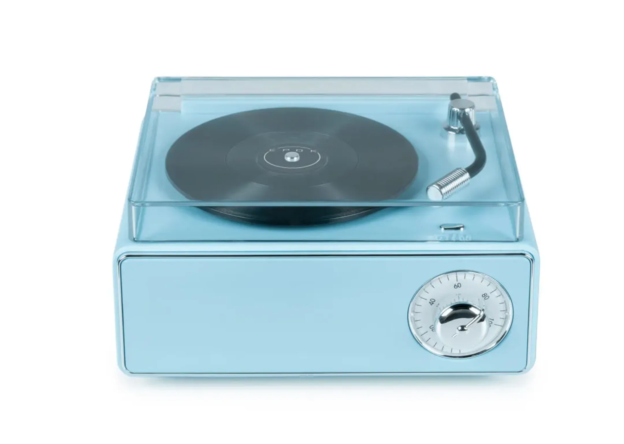 EPOK Réveil et enceinte rétro - Bleu image