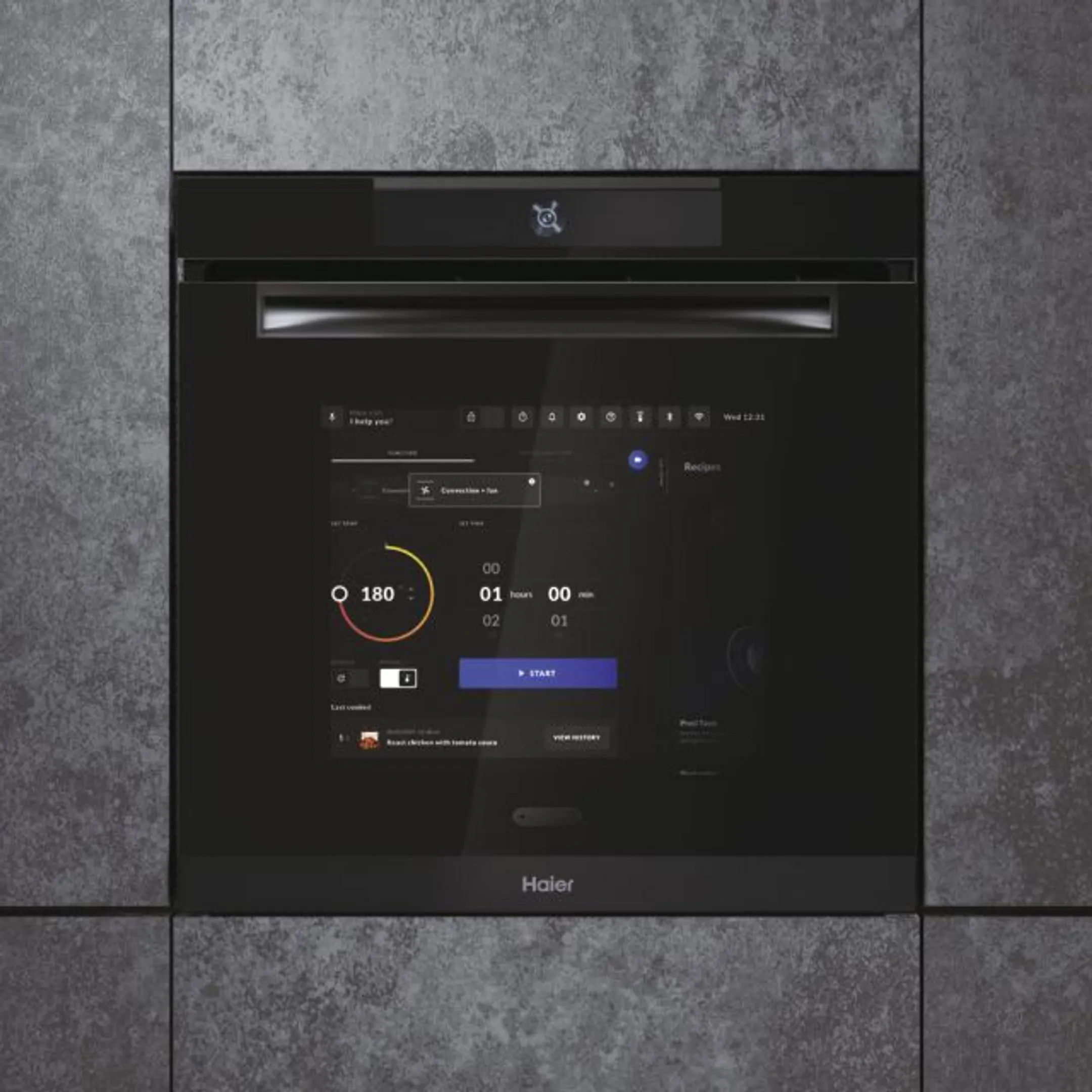 Haier Four encastrable HWO60SM6C1BH FullTouchScreen Connected image