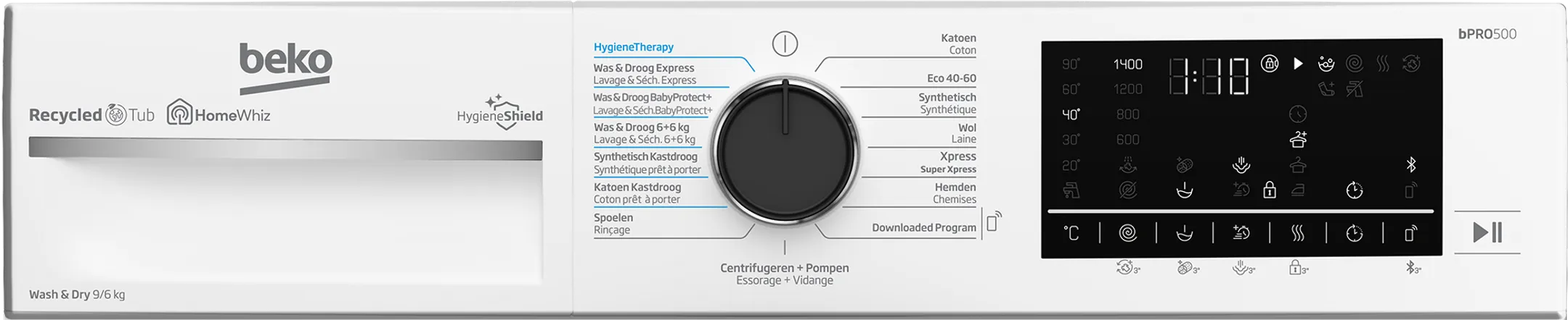 Beko Lave-linge séchant B5DT59442W image