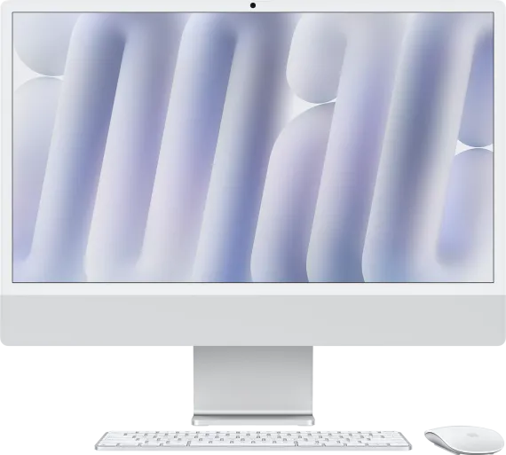 iMac 24" Nanotextuur M4 (8-core CPU & 8-core GPU) 256 GB - 16 GB Zilver