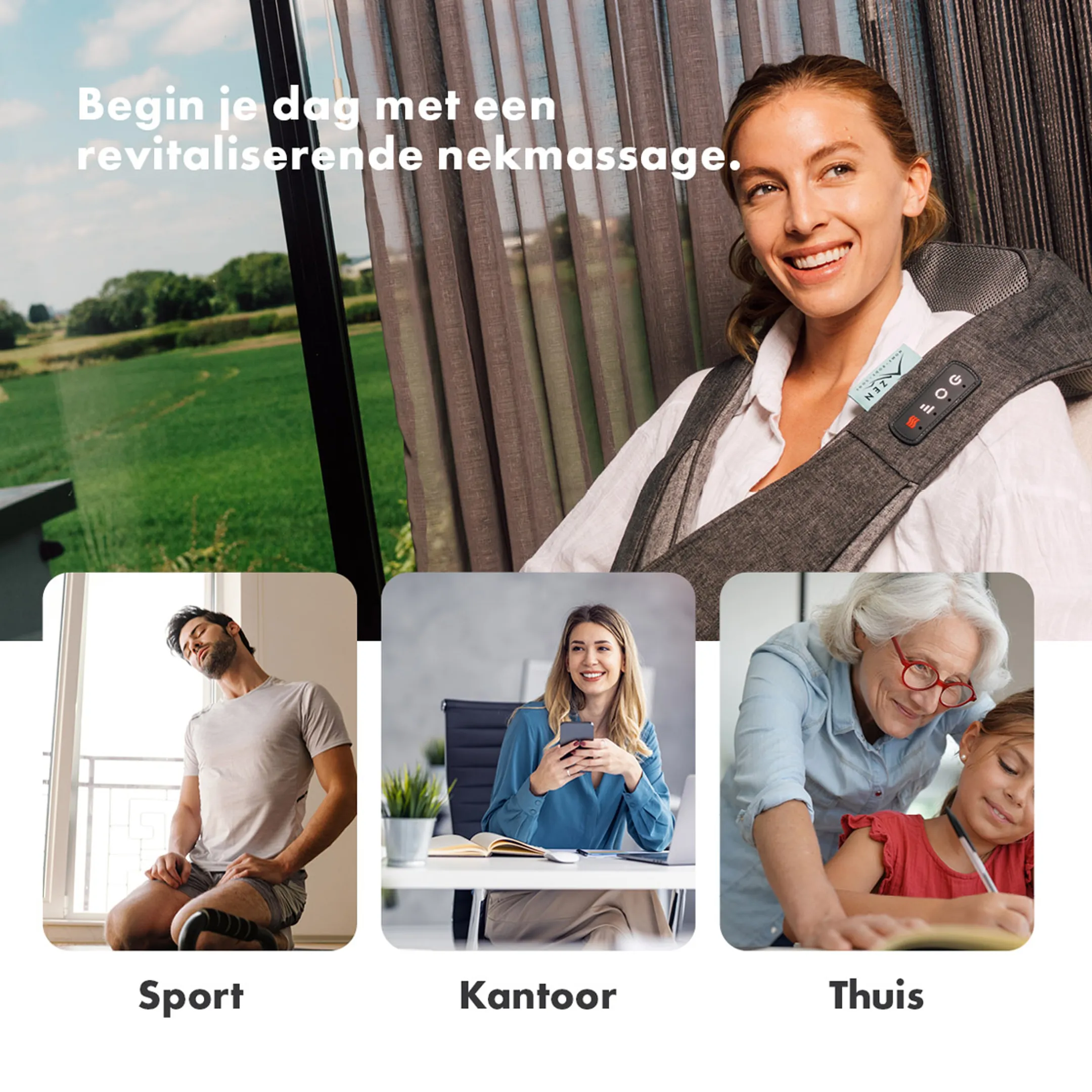 CREATIVE ZEN Nek- en schoudermassage PG-ZEN-N1-MH image