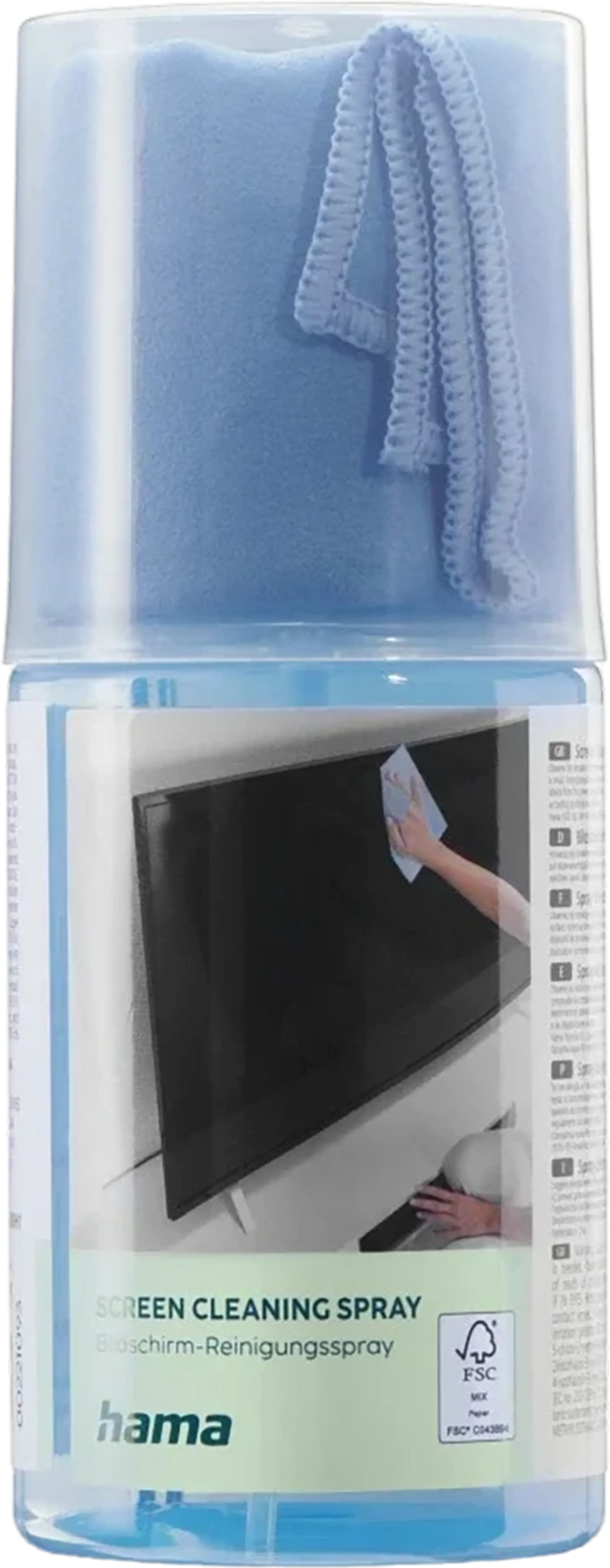 Nettoyant pour écran, spray + chiffon de nettoyage
