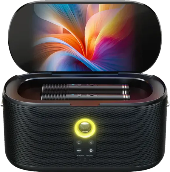 Shell S1 karaokespeaker met 2 microfoons