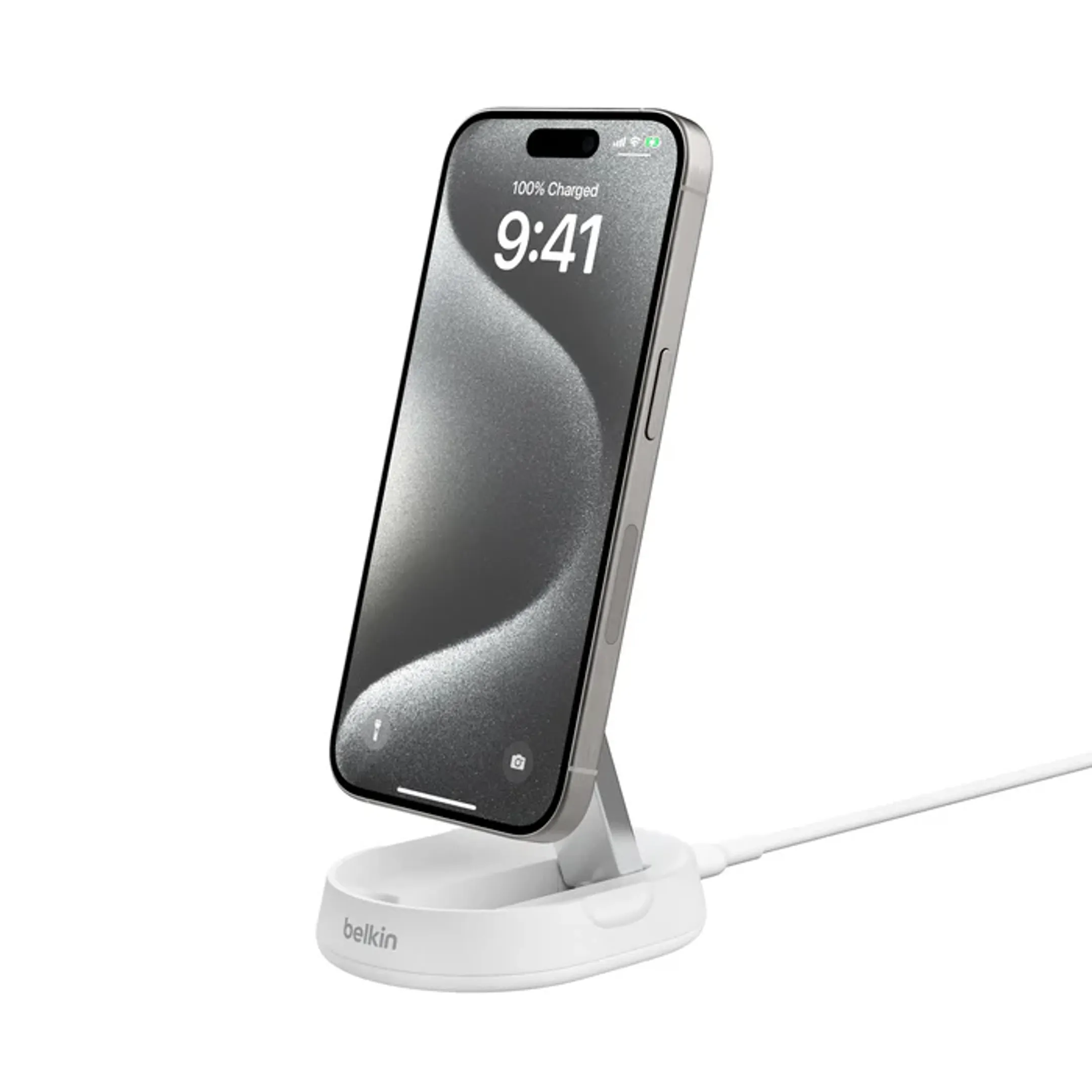 Belkin BOOST CHARGE PRO 15w Magnetische Oplaadstandaard - Wit image