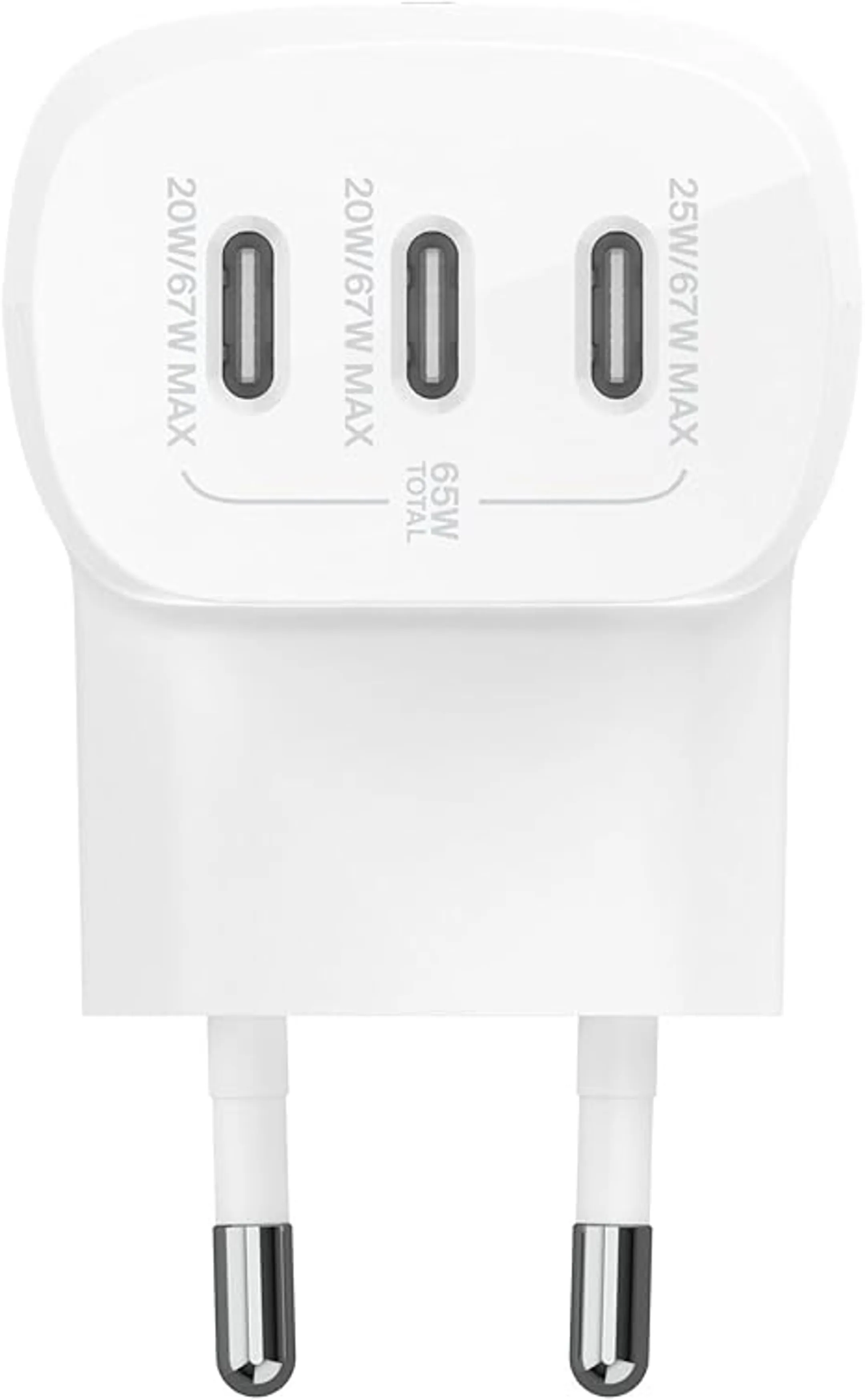 Belkin HOME CHARGER 67W 3-PORT USB-C - Blanc image