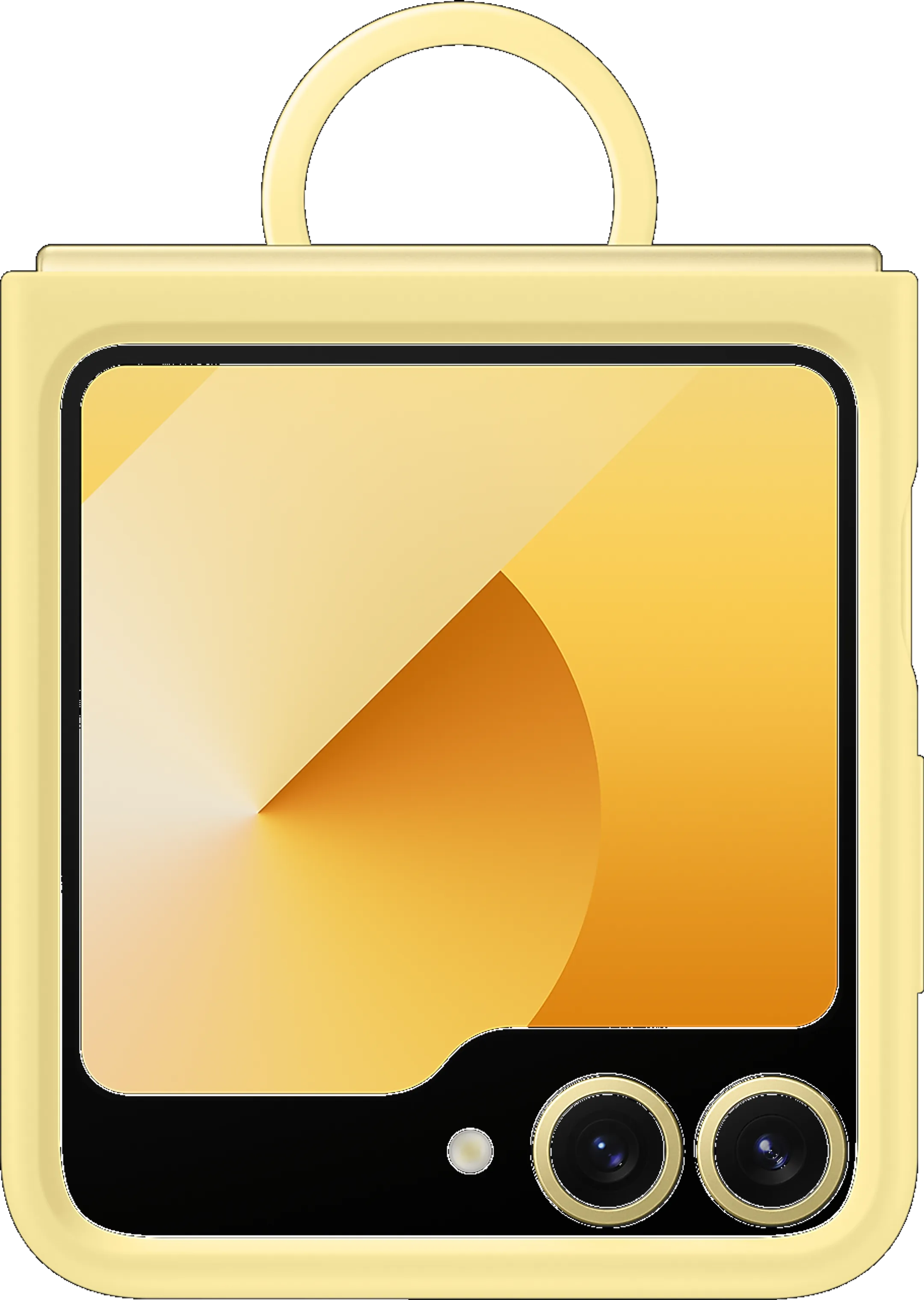 Coque silicone pour Galaxy Z Flip6 - Jaune