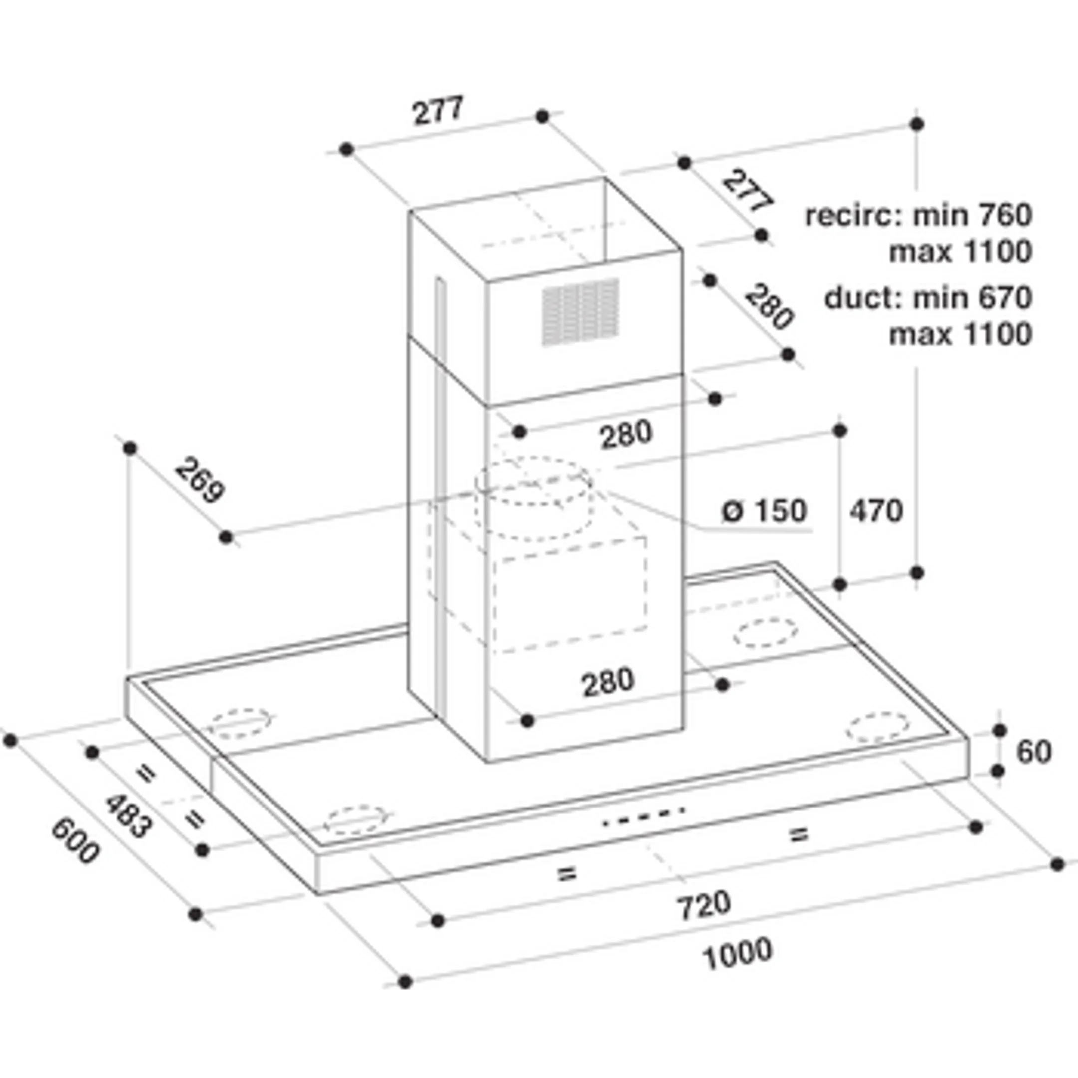 Whirlpool Eilanddampkap AKR 504 IX/1 image
