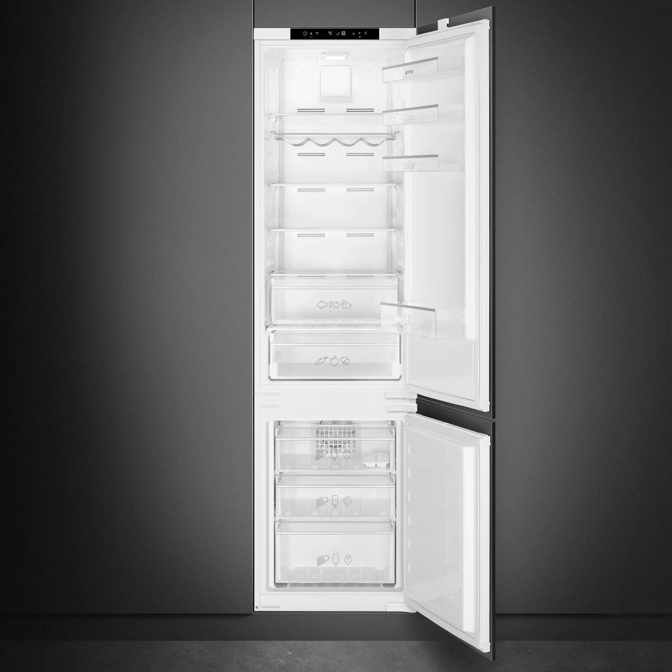 Smeg Combi frigo congélateur encastrable C8194TNE image