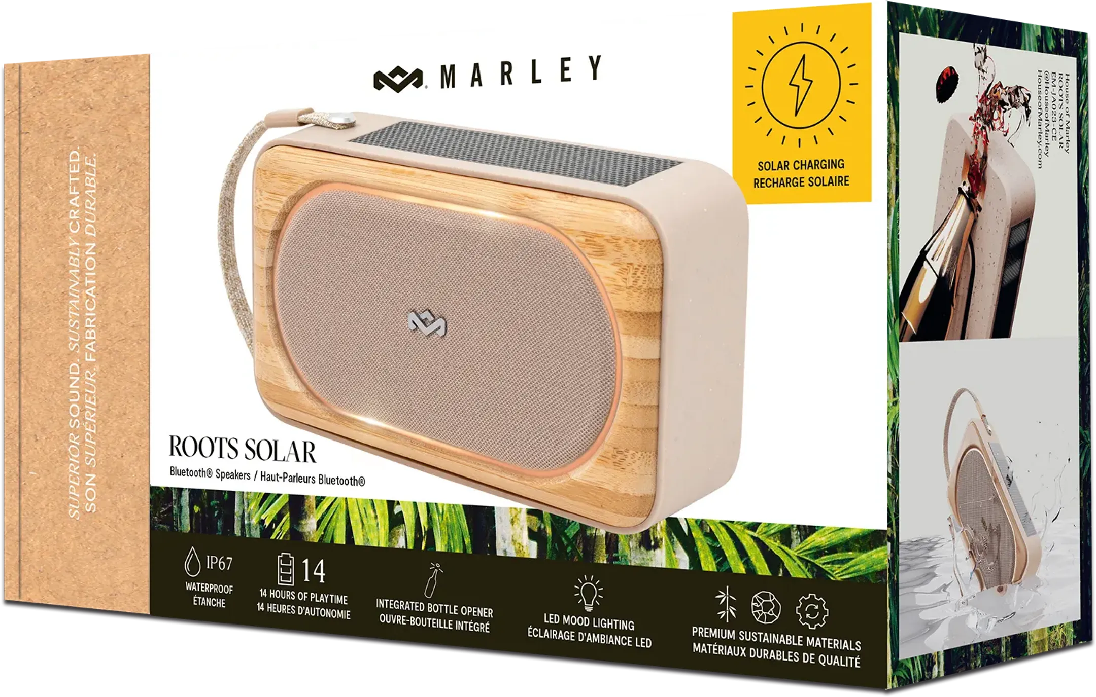 House Of Marley Enceinte Bluetooth Solar - Beige image