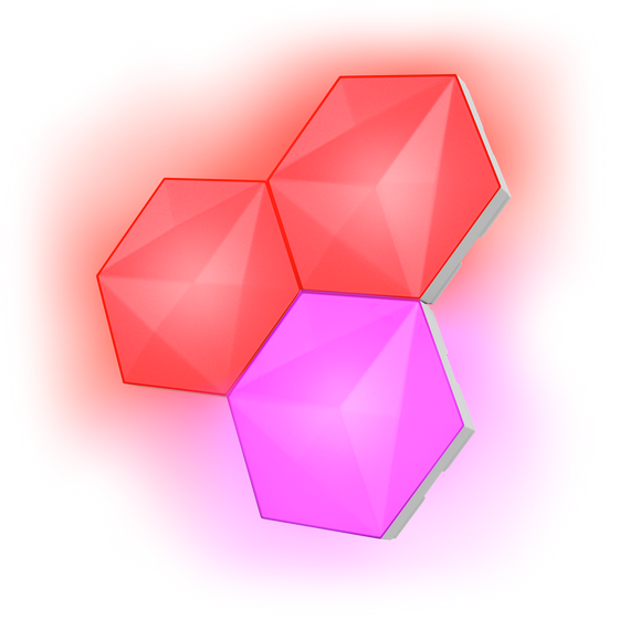 GXT 903 VYBZ Uitbreidingsset met 3 stuks voor zeshoekige RGB-lichtpanelen