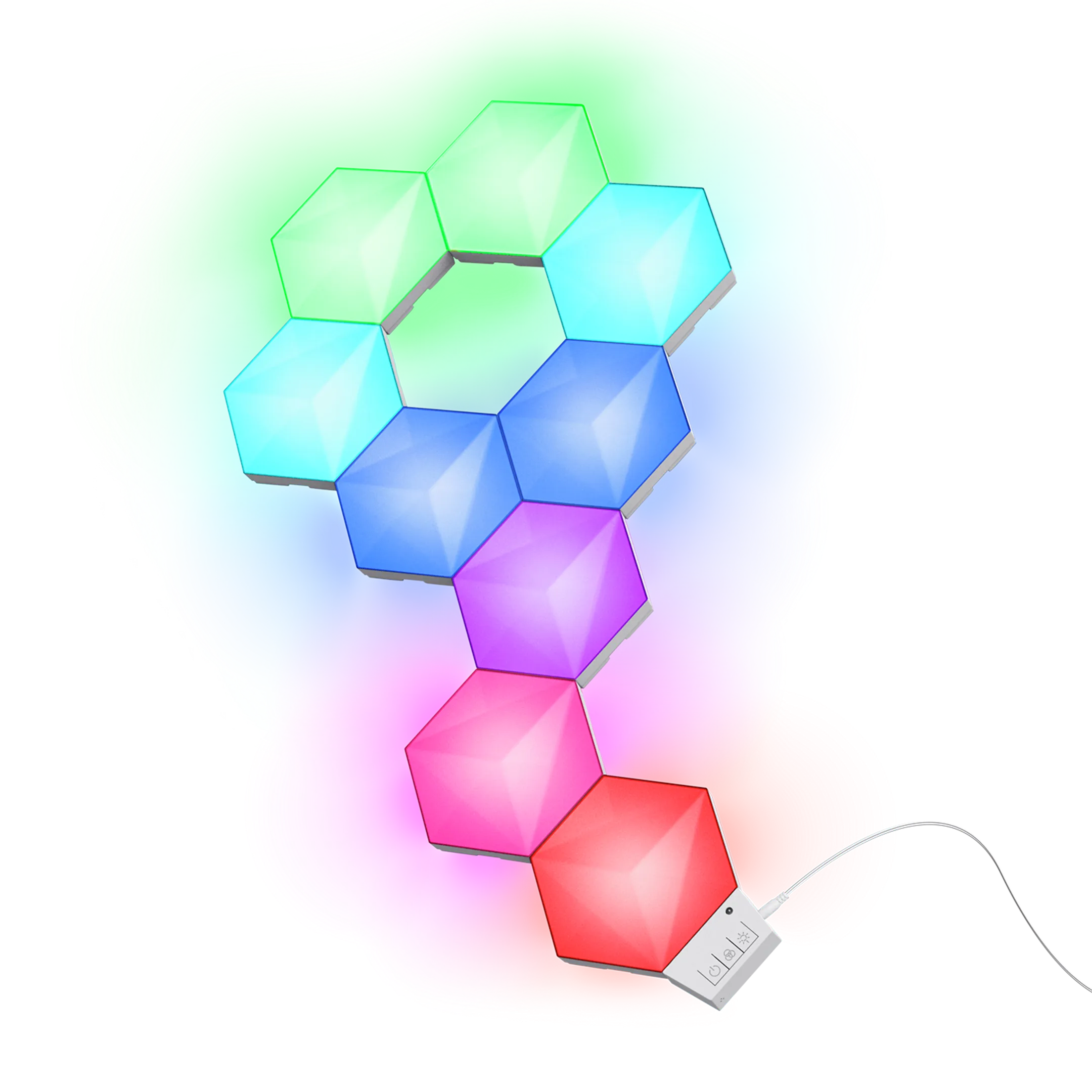 Trust GXT 903 VYBZ Kit d'extension 3 pièces pour panneaux lumineux hexagonaux RVB image