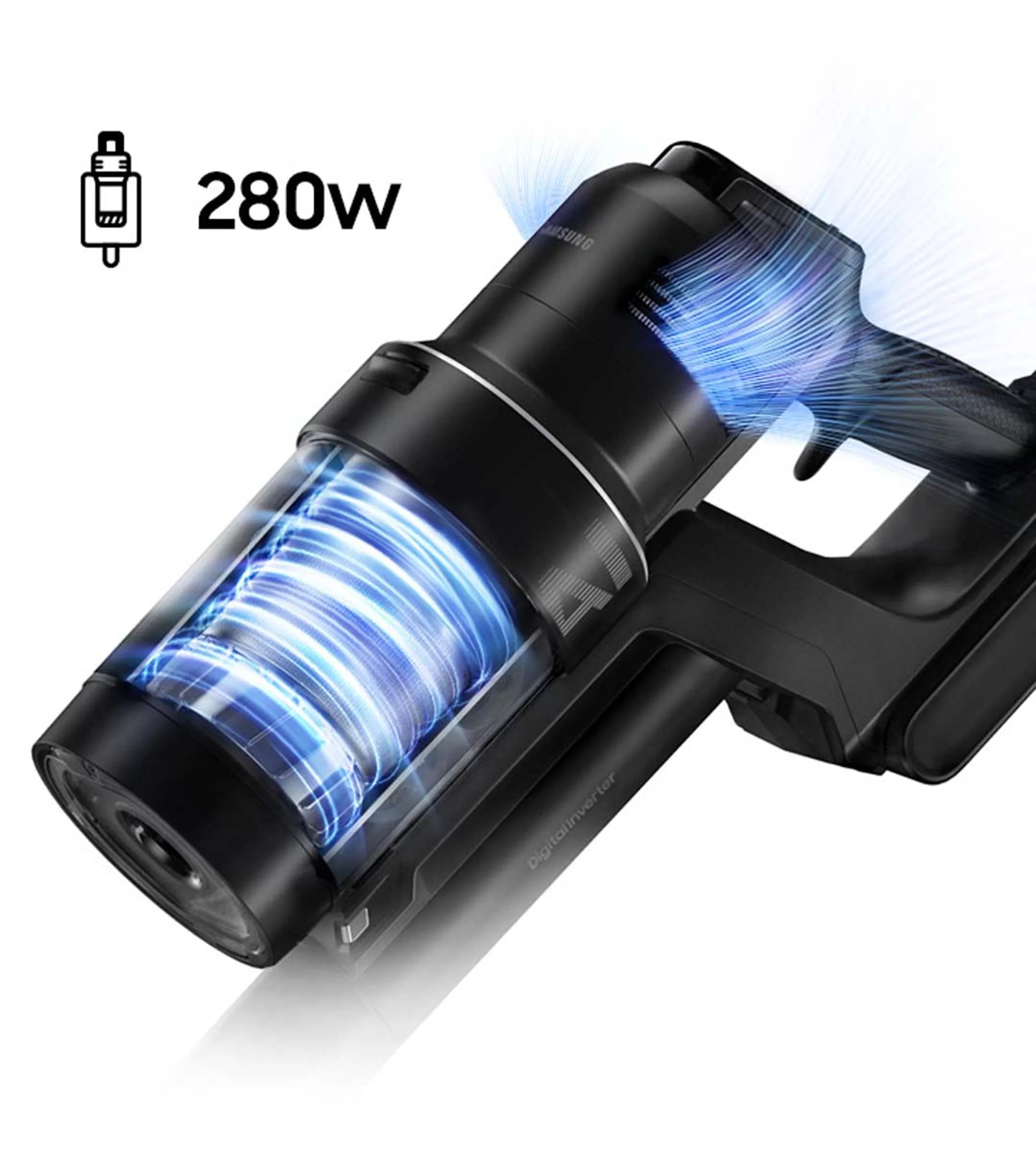 Samsung Steelstofzuiger Bespoke Jet VS28C9784QK/WA image