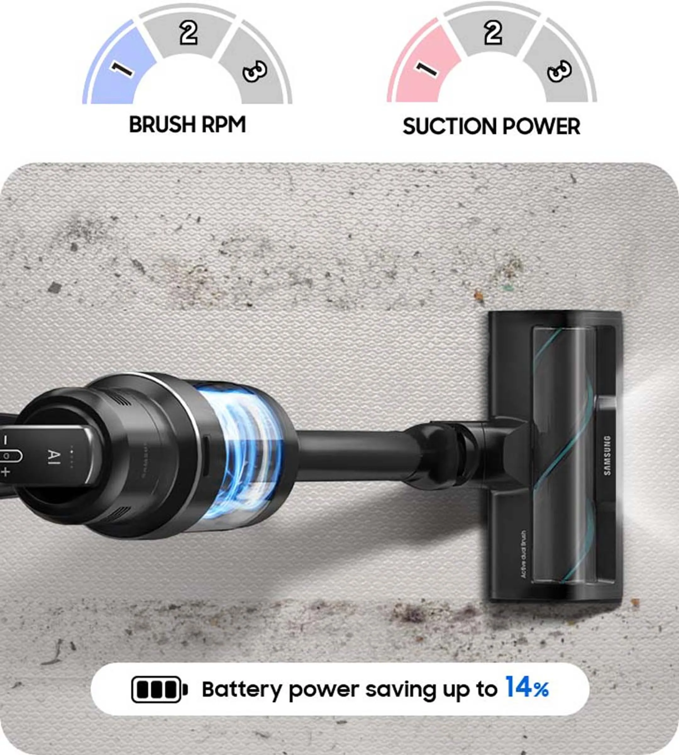 Samsung Steelstofzuiger Bespoke Jet VS28C9784QK/WA image