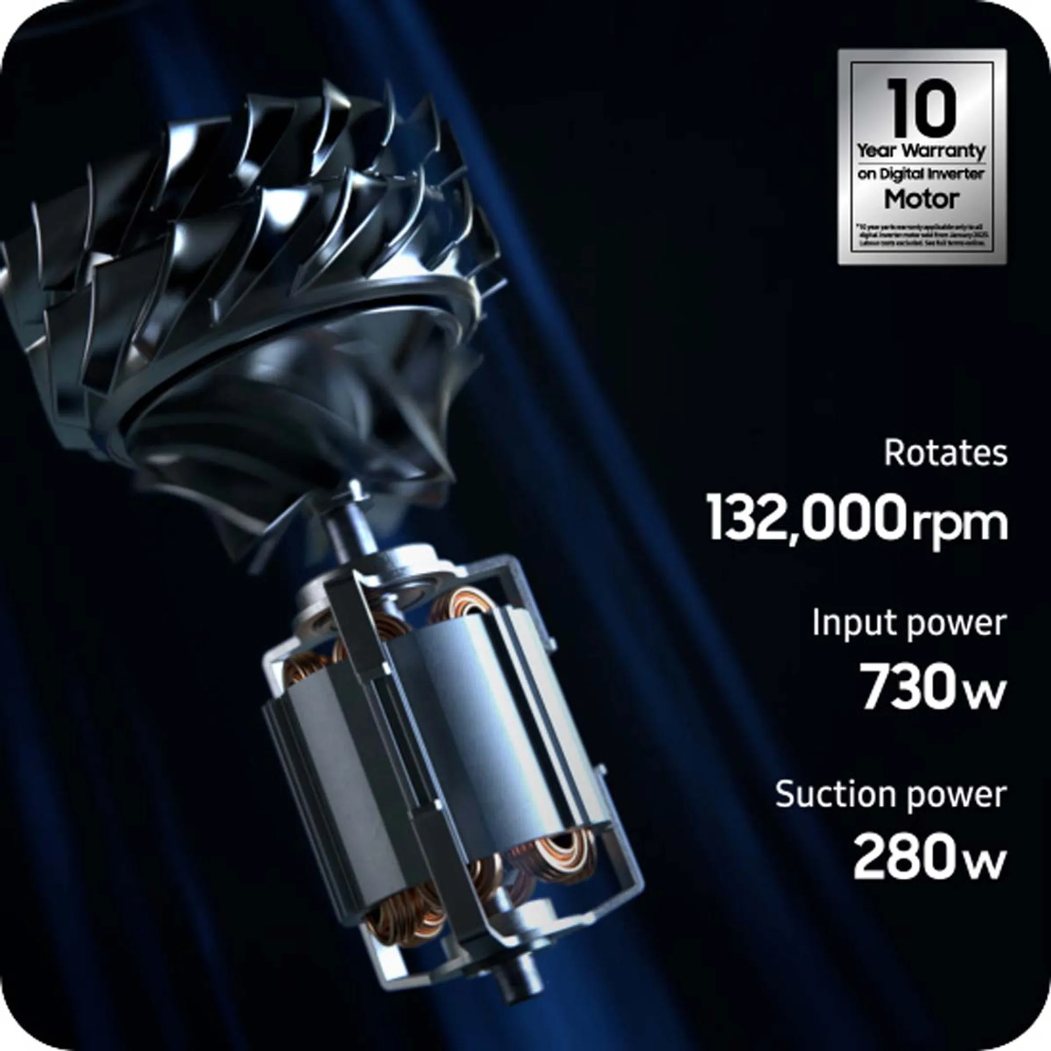 Samsung Steelstofzuiger Bespoke Jet VS28C9784QK/WA image