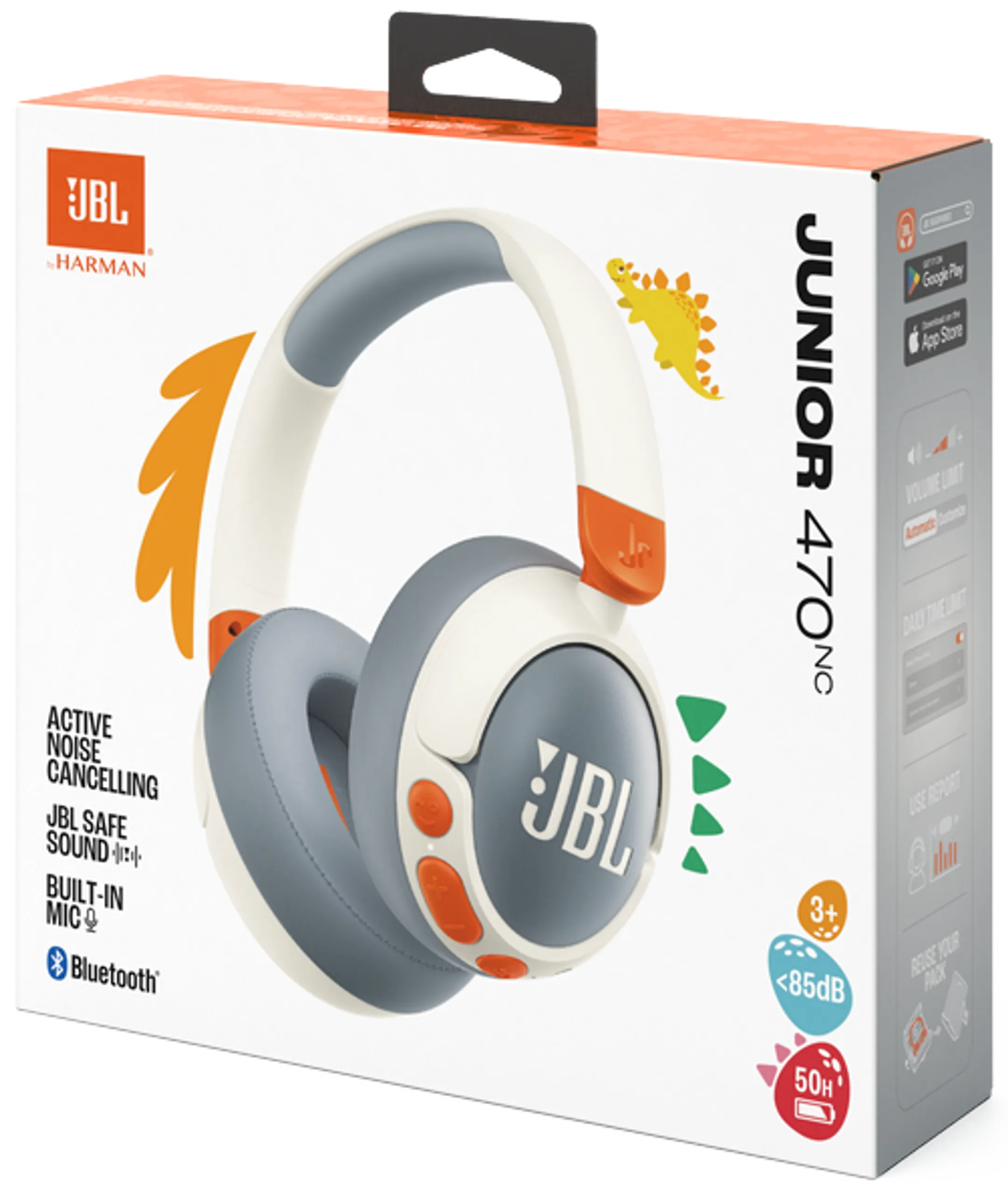 JBL Casque pour enfants Junior 470NC - Blanc image