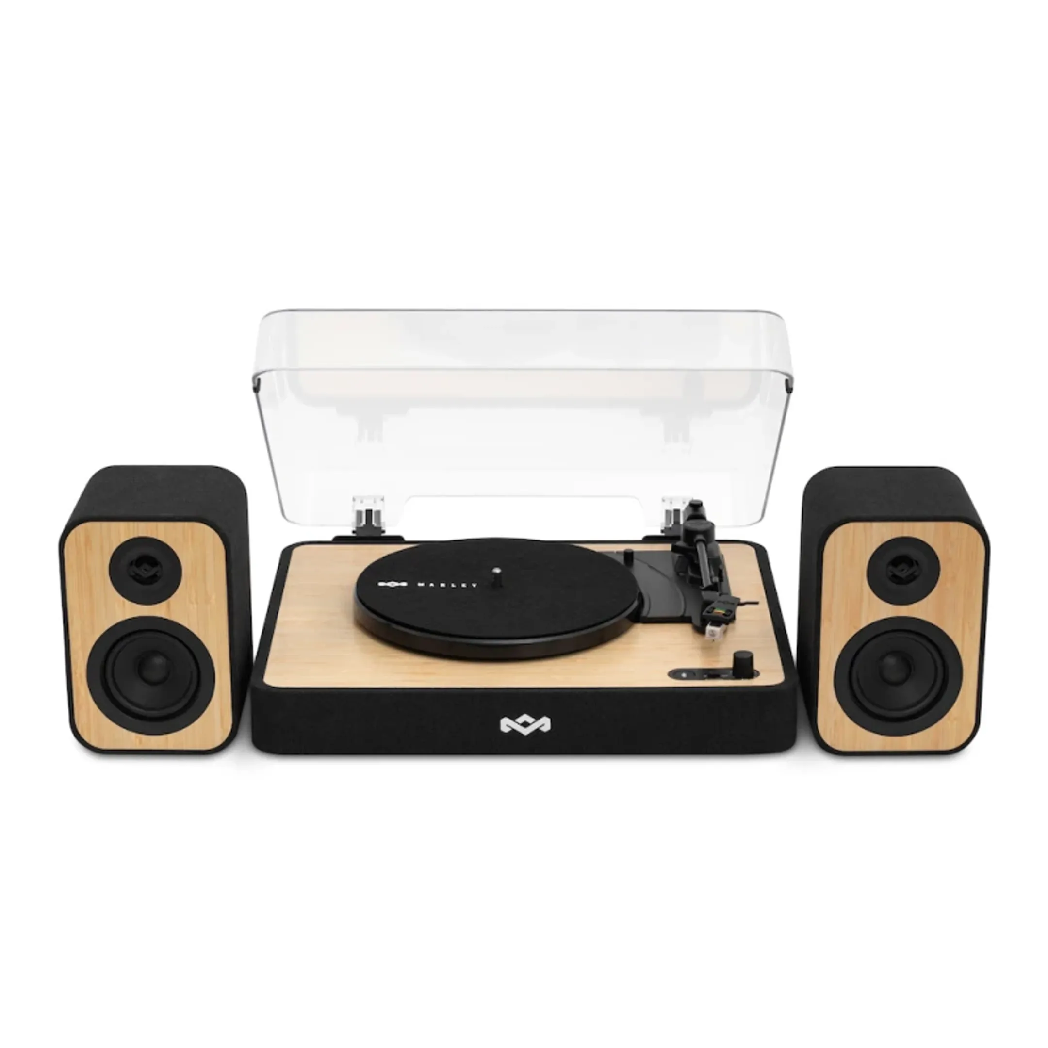 Revolution platenspeler en speakers - Zwart